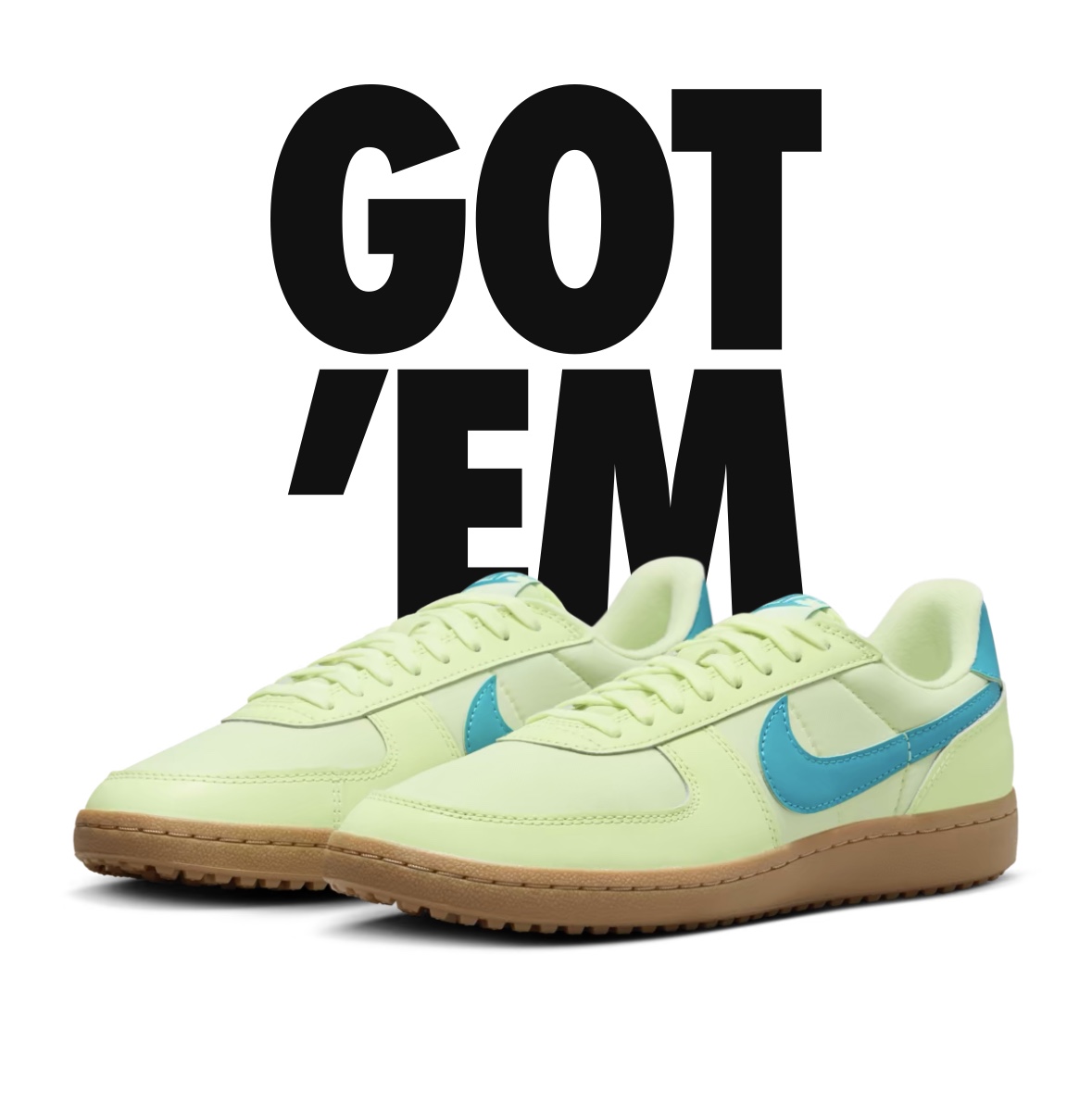 Nike Field General 82 Barely Volt and Dusty Cactus 착용 스타일