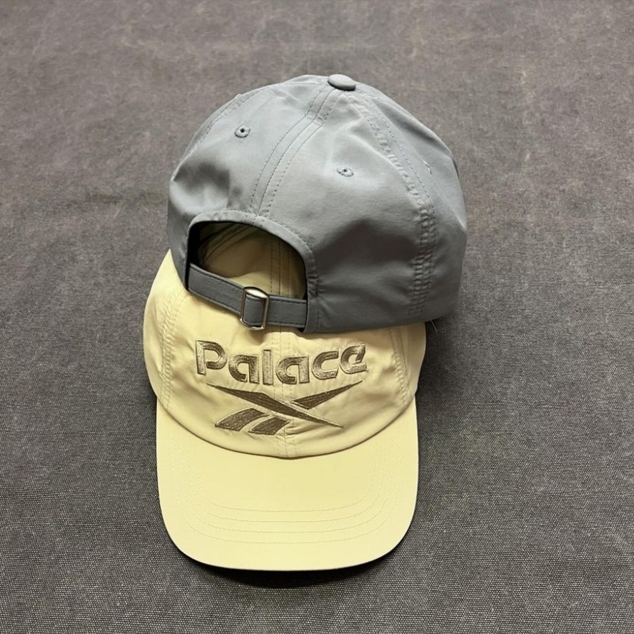 Palace x Reebok Cap Grey - 24SS, Palace x Reebok Cap Tan - 24SS 착용 스타일 - 4