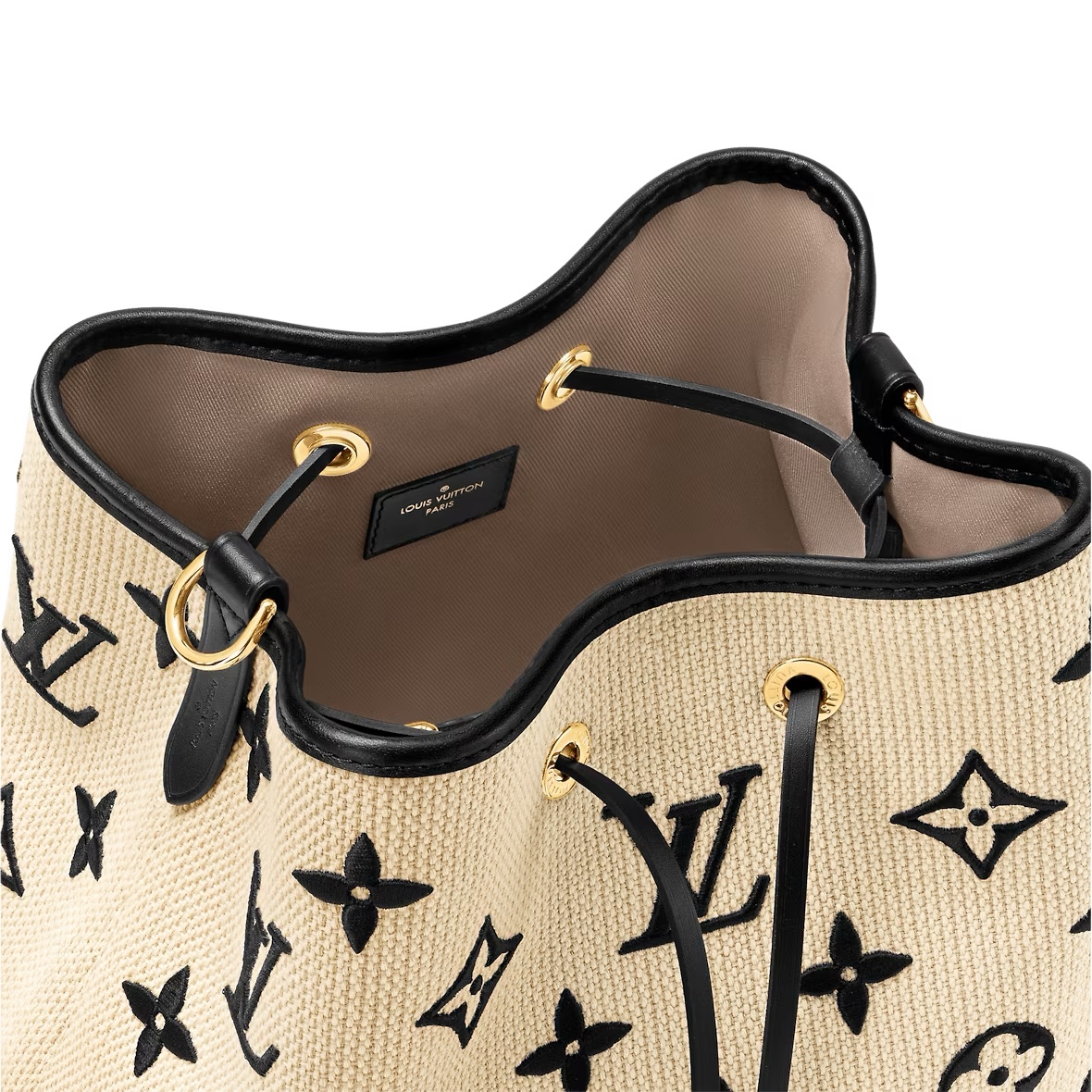 Louis Vuitton Neonoe MM Monogram Beige Black 착용 스타일 - 5