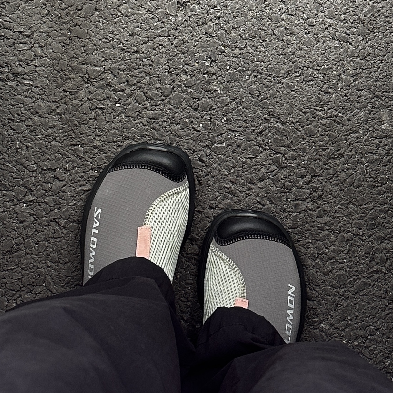 Salomon RX Slide 3.0 Pewter 착용 스타일