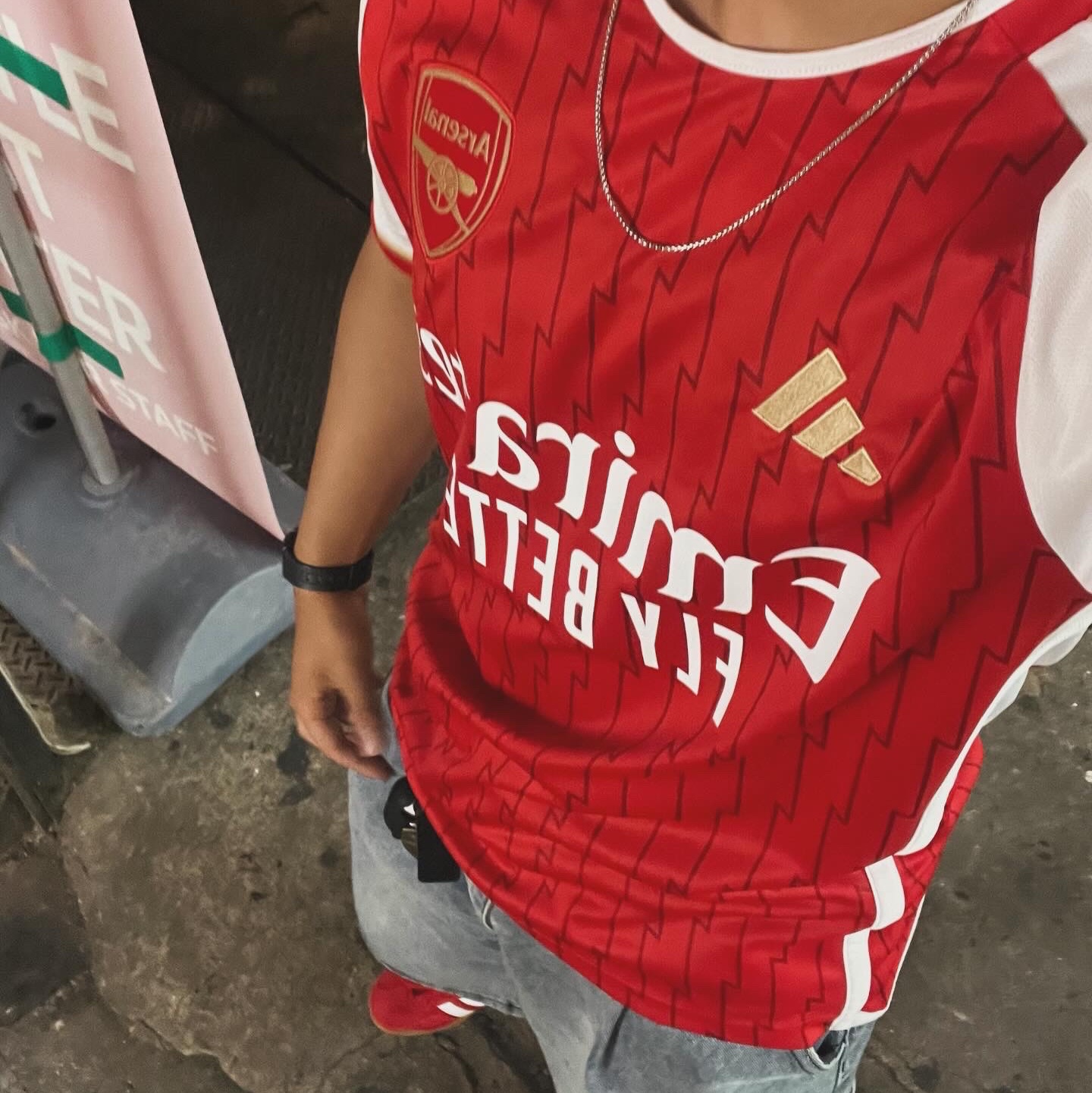 Adidas Arsenal 2023/24 Home Jersey Better Scarlet White - KR Sizing (Non Marking Ver.), Adidas Gazelle Indoor Scarlet 착용 스타일