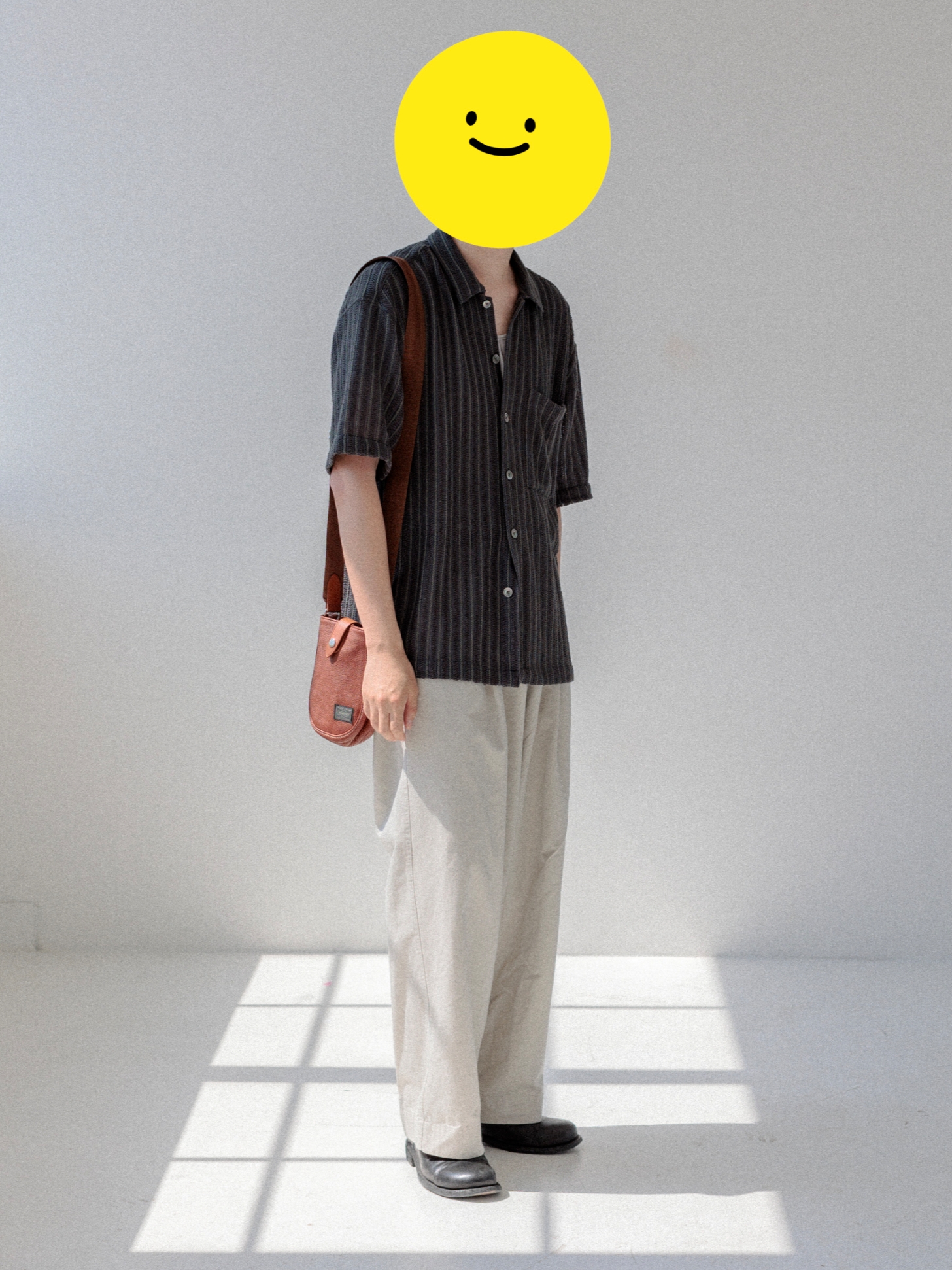 Porter Cisco Shoulder Bag S Brown 착용 스타일 - 4