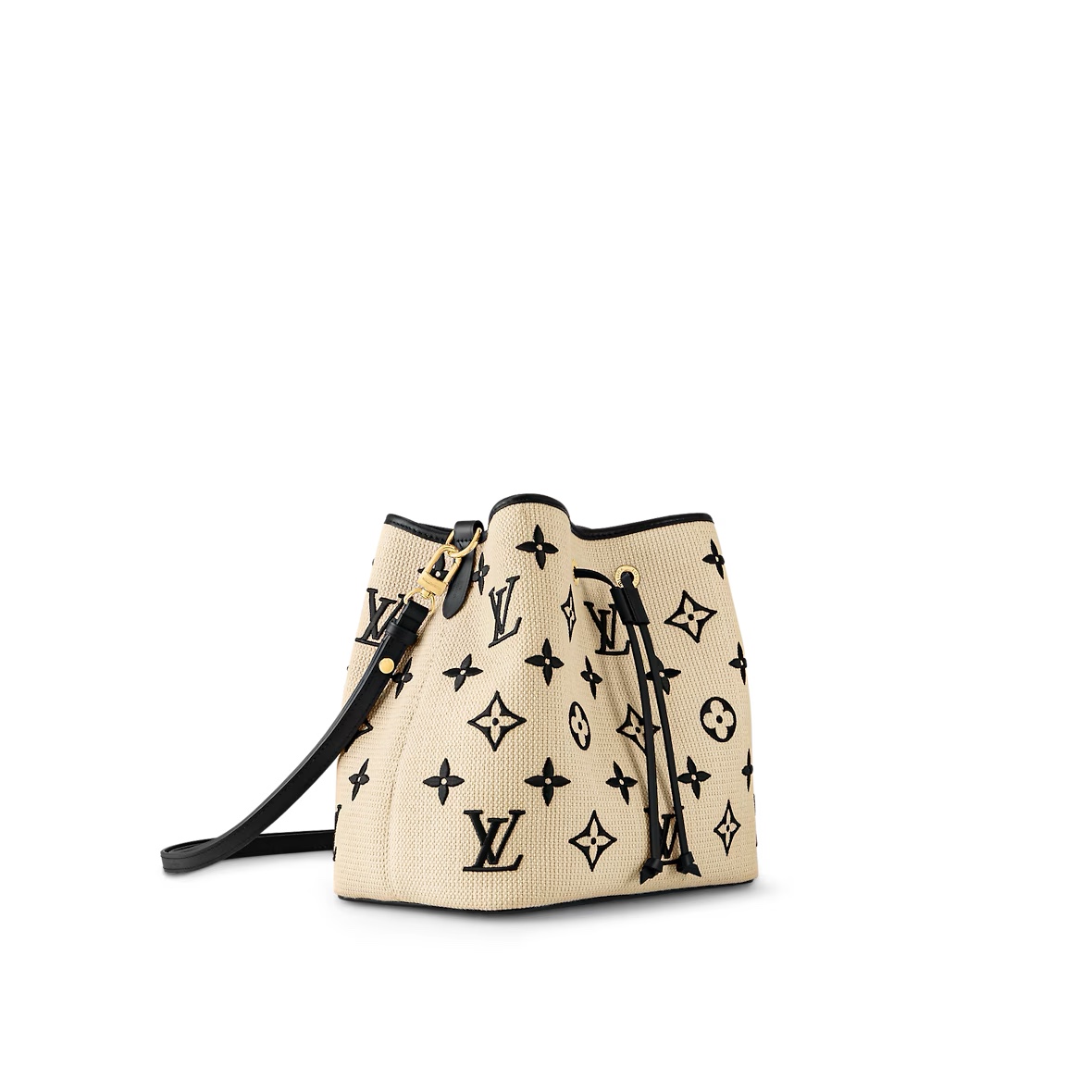Louis Vuitton Neonoe MM Monogram Beige Black 착용 스타일 - 3