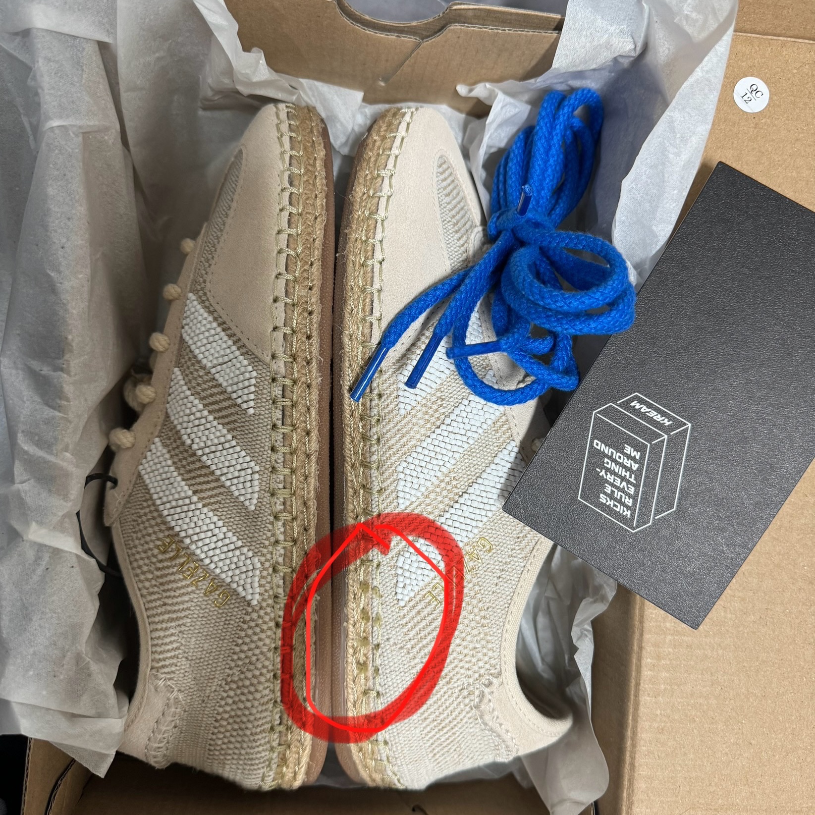 Adidas x Clot Gazelle Halo Ivory Cloud White 착용 스타일 - 1