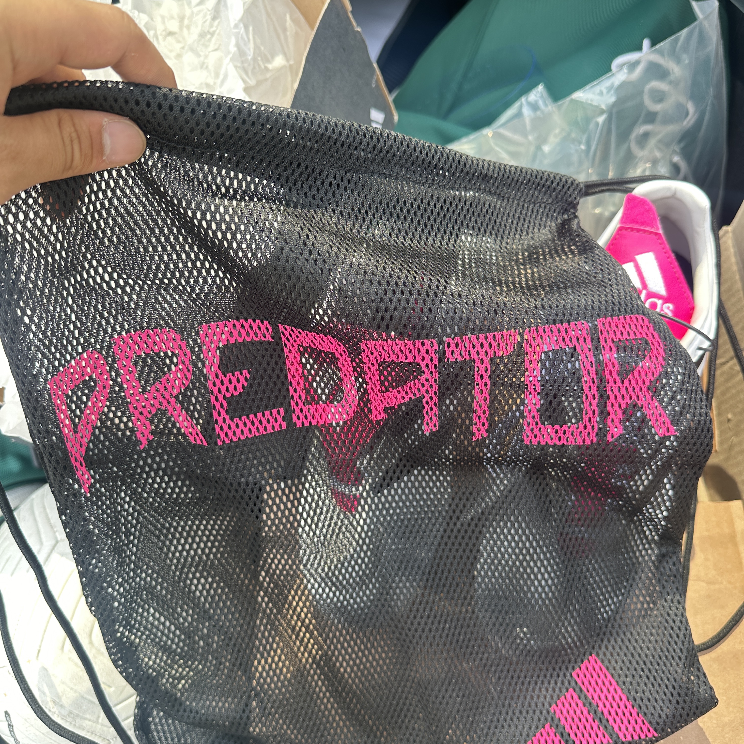 Adidas Predator Precision.3 TF Cloud White Team Shock Pink 착용 스타일 - 4
