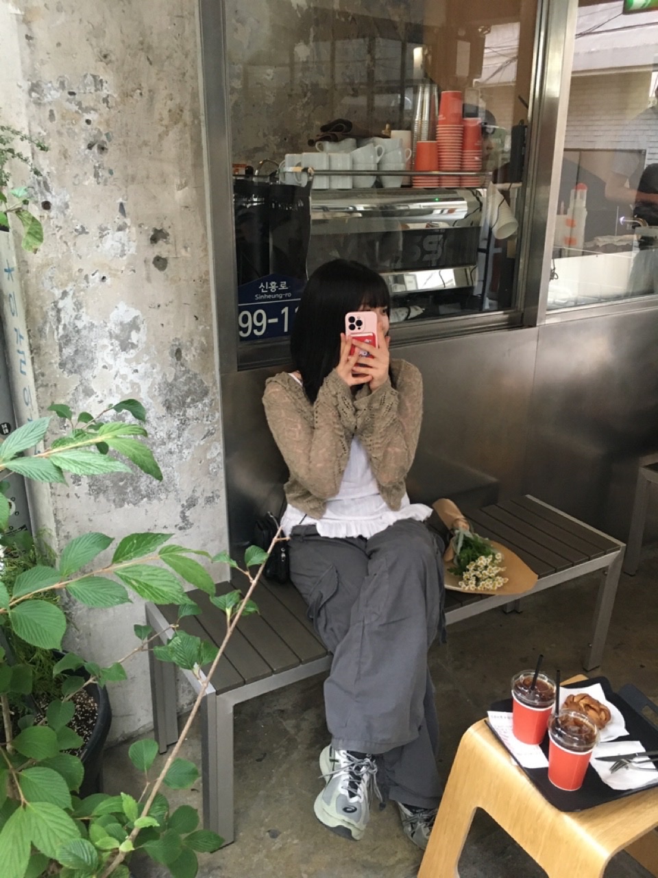 Coyseio Raw Edge Pocket Pants Charcoal, Asics Jog 100 S Sheet Rock - 2E Wide 착용 스타일 - 2