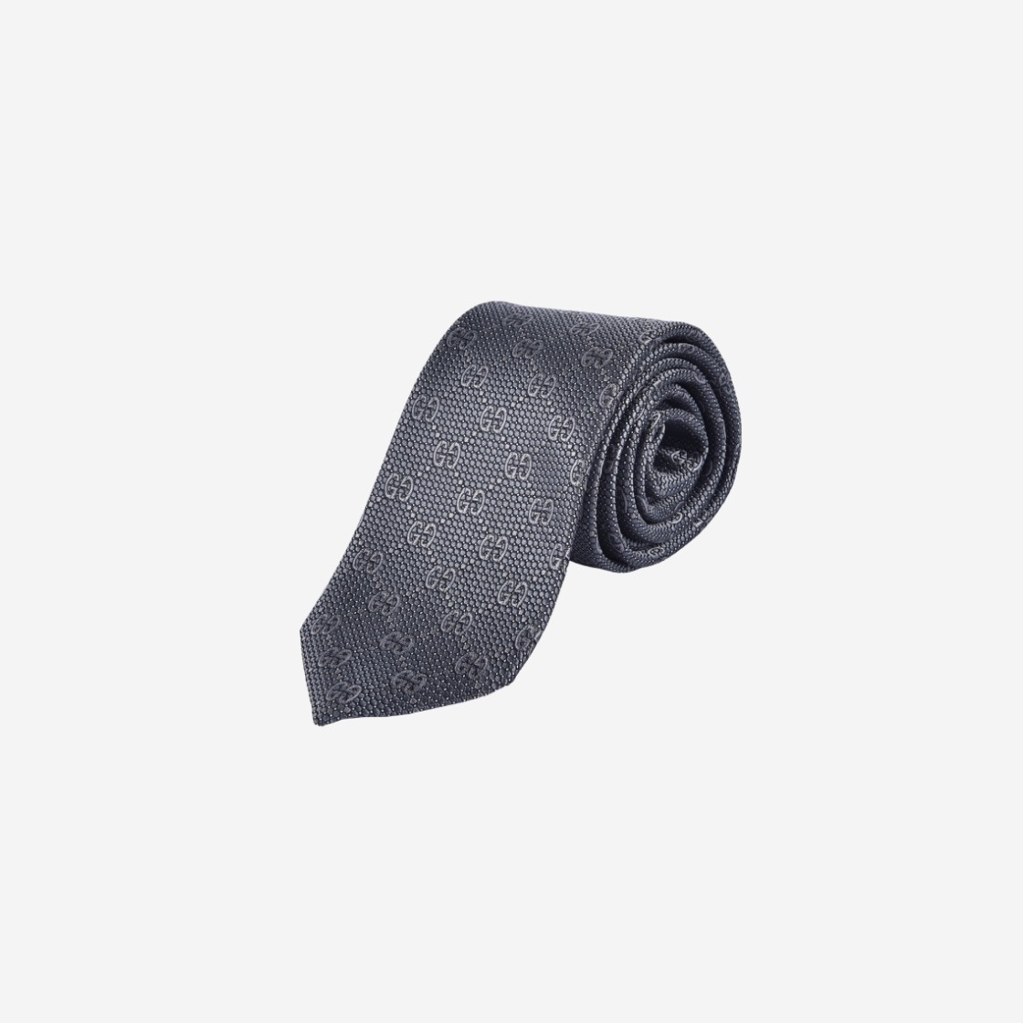 Gucci GG Patern Silk Tie Grey 상세 이미지 1