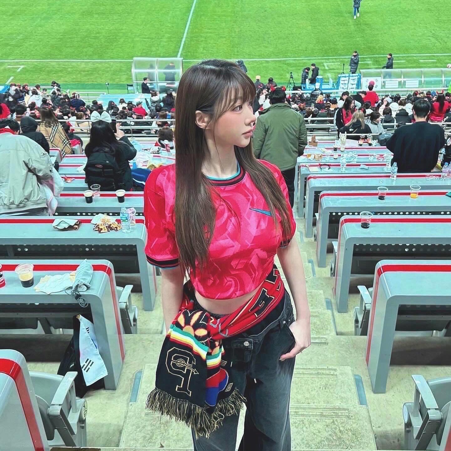 Nike Korea 2024 Dri-Fit ADV Match Home Authentic Jersey Global Red - Asia (Non Marking Ver.) 착용 스타일