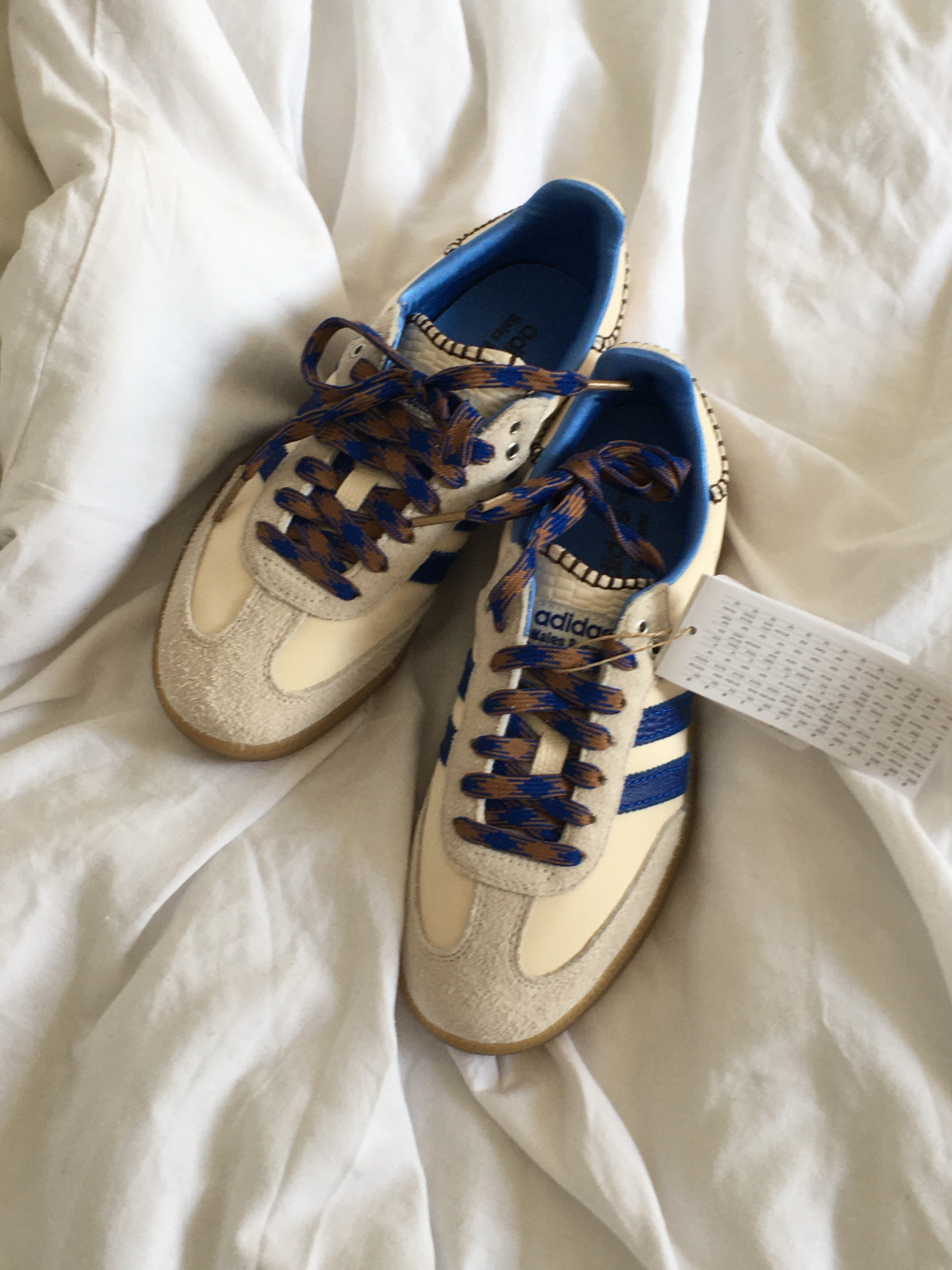 Adidas x Wales Bonner Samba Wonder Clay Royal Blue 착용 스타일 - 2