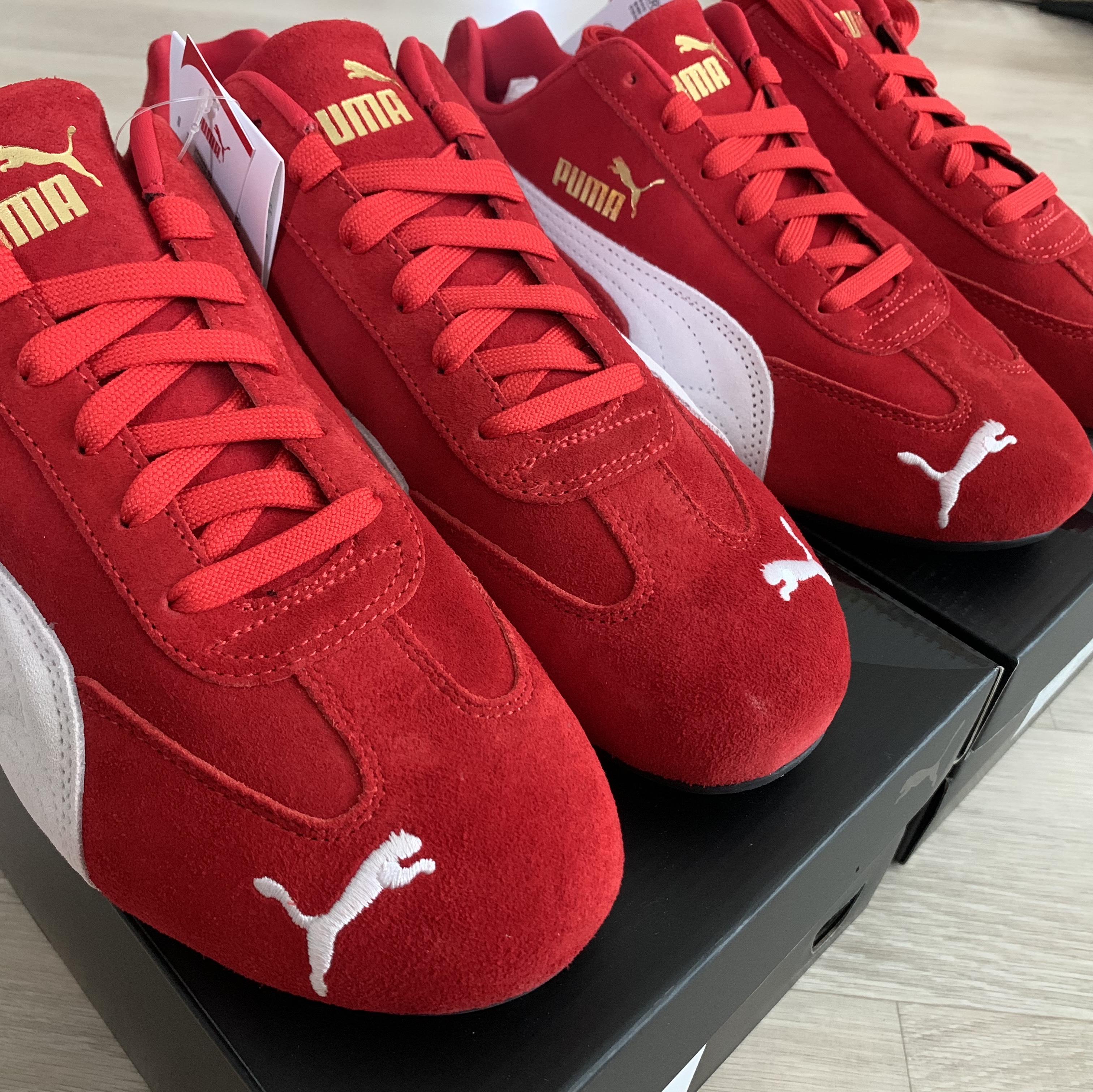 Puma Speedcat OG Red White 착용 스타일 - 5