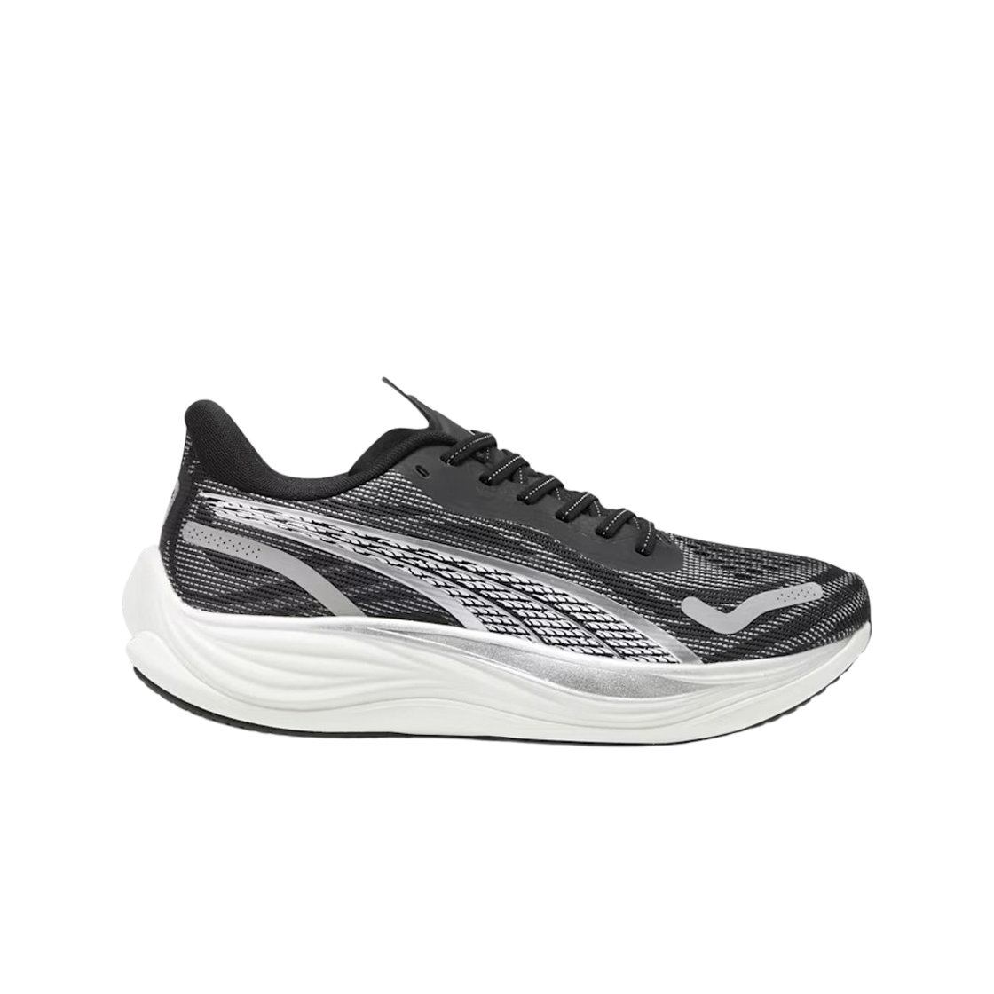 푸마 벨로시티 나이트로 3 블랙 화이트 실버(Puma Velocity Nitro 3 Black White Silver)