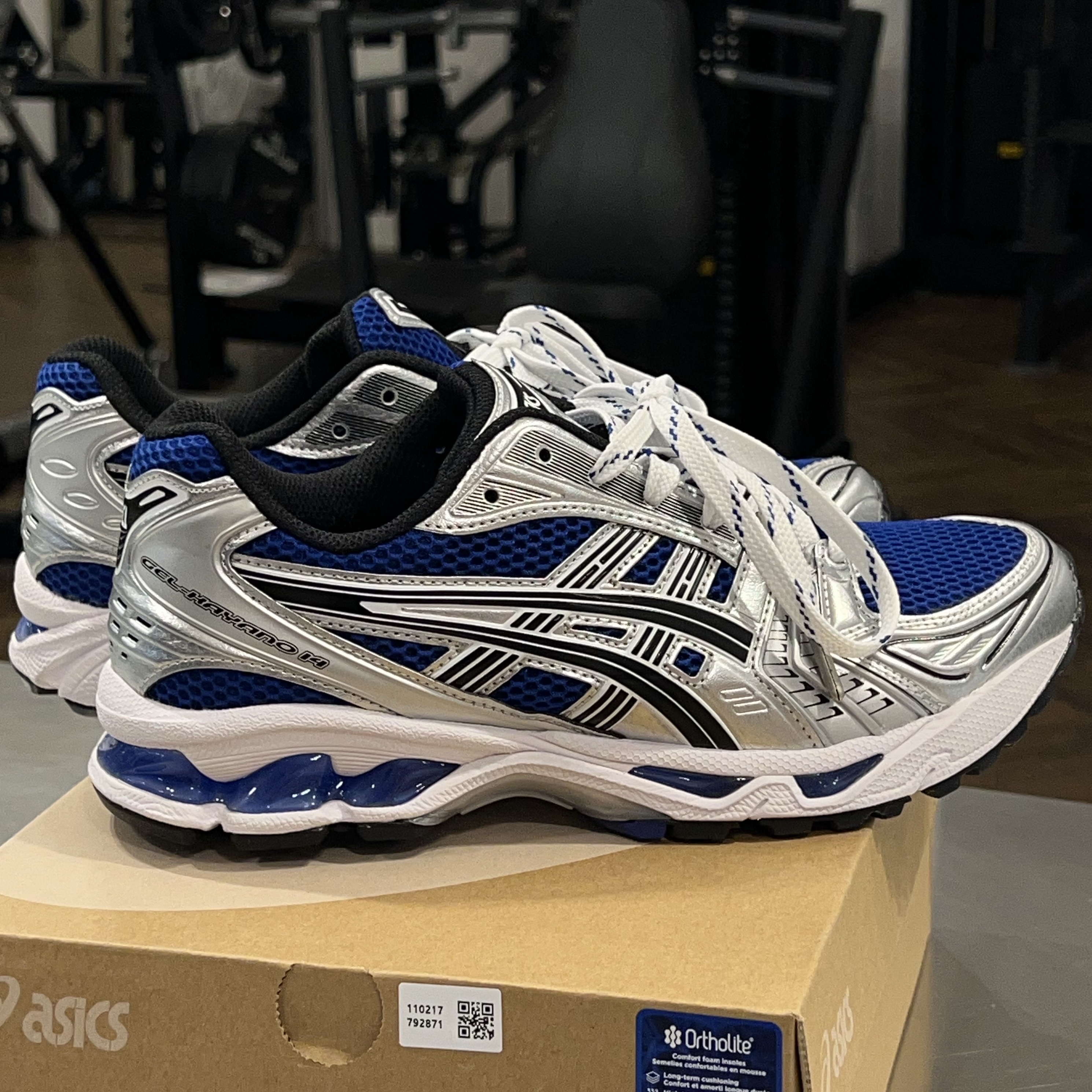 Asics Gel-Kayano 14 Monaco Blue Black 착용 스타일 - 3