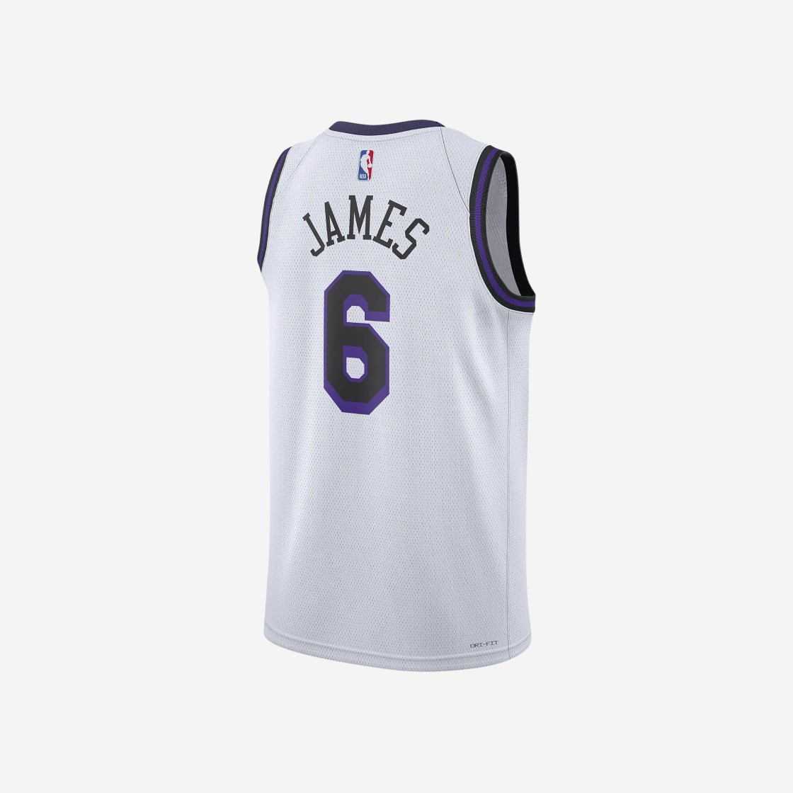 Nike LeBron James LA Lakers City Edition Dri-Fit NBA Swingman Jersey White 상세 이미지 1