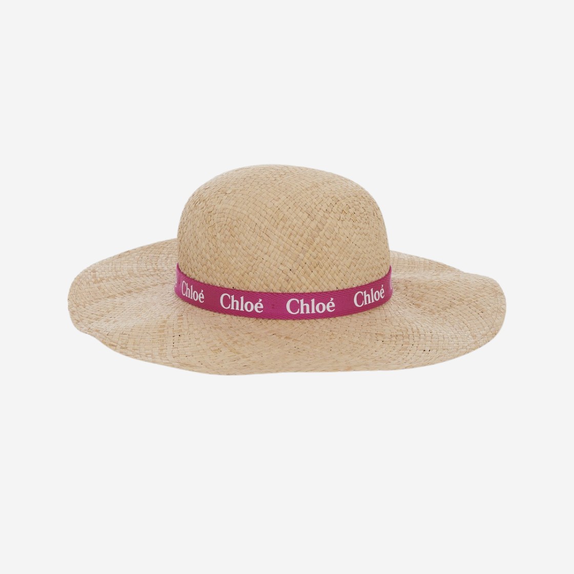 (Kids) Chloe Raffia Hat Pink White 상세 이미지 1