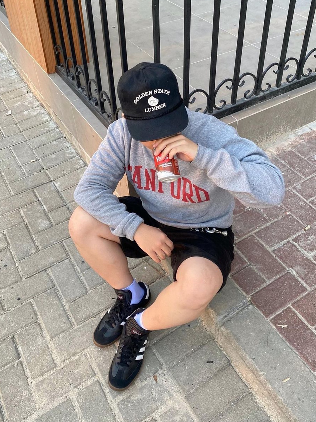 Nos Couleurs x Koin Rivet Carpenter Shorts White, Supreme x Champion Mesh Short Navy - 24SS 착용 스타일 - 4