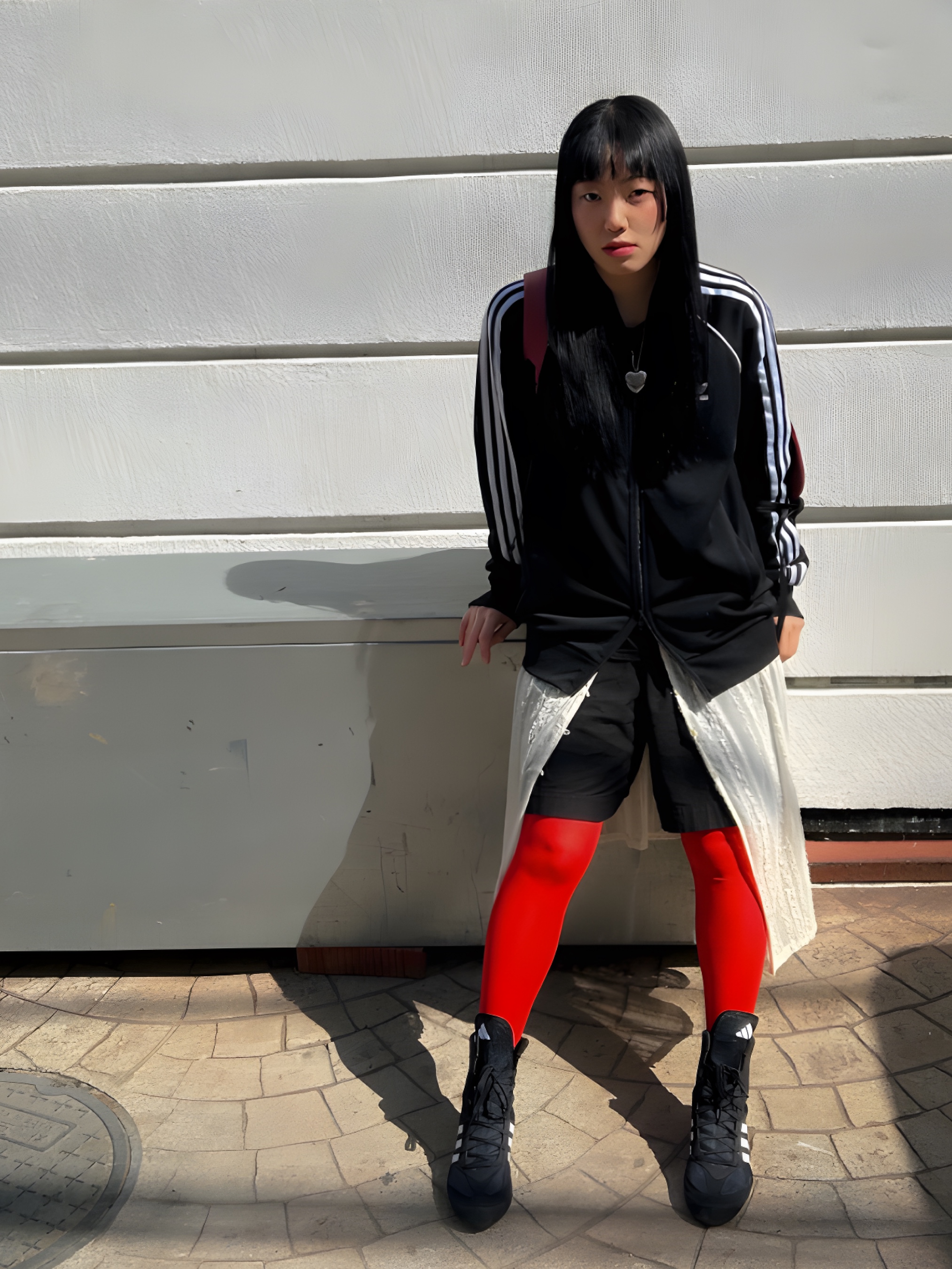 Adidas Box Hog 2.0 Boots Core Black Cloud White 착용 스타일 - 5