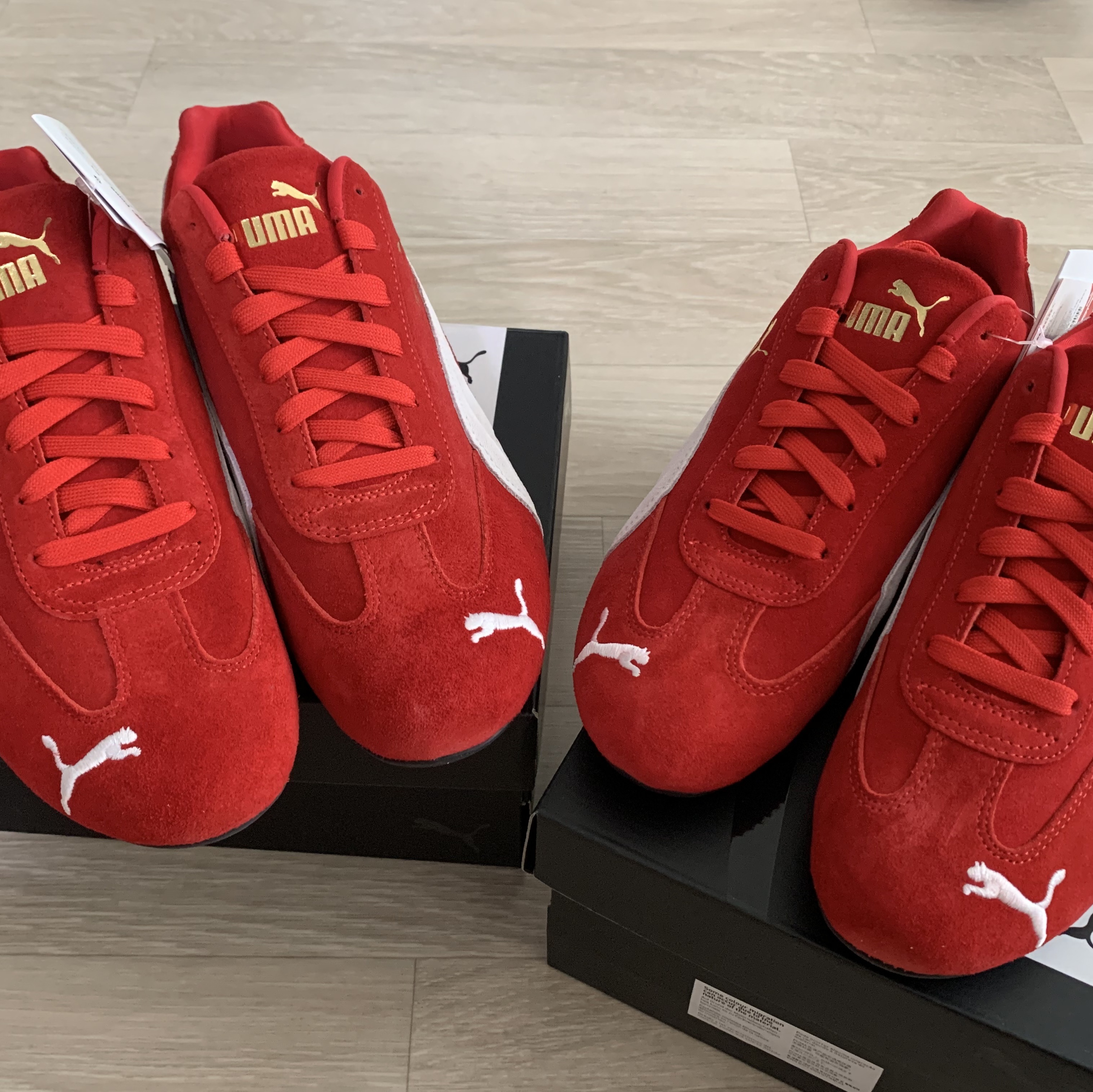 Puma Speedcat OG Red White 착용 스타일 - 4