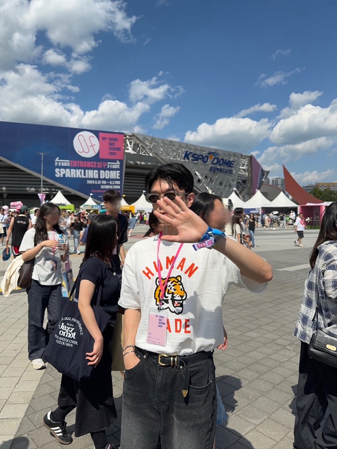 Human Made Graphic T-Shirt #02 White 착용 스타일