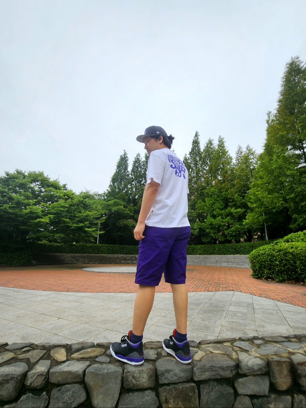 Jordan 3 Retro Court Purple 착용 스타일