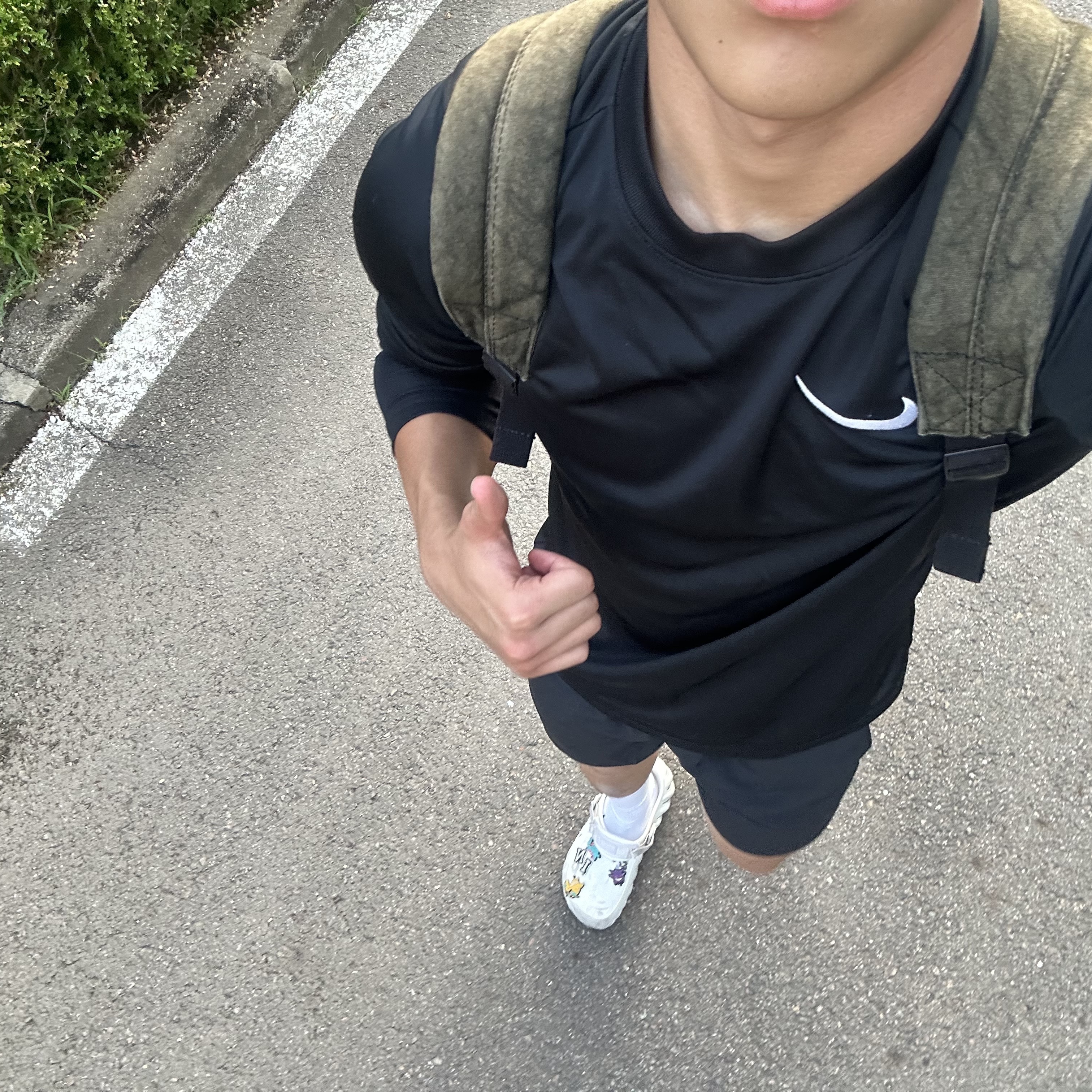 Nike Park 7 Long Sleeve Top Black 착용 스타일