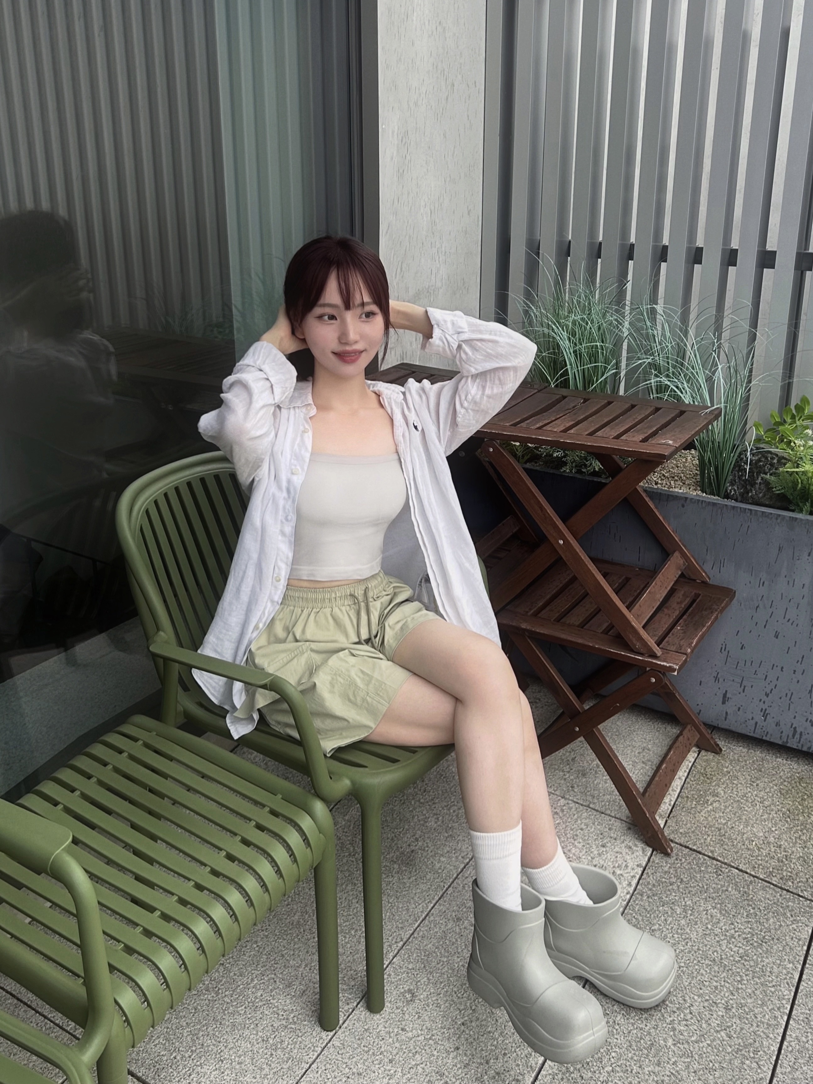 (W) Rockfishweatherwear Hayden Boots Sage, [30% 적립] Polo Ralph Lauren Classic Fit Garment Dyed Oxford Shirt White 착용 스타일 - 1