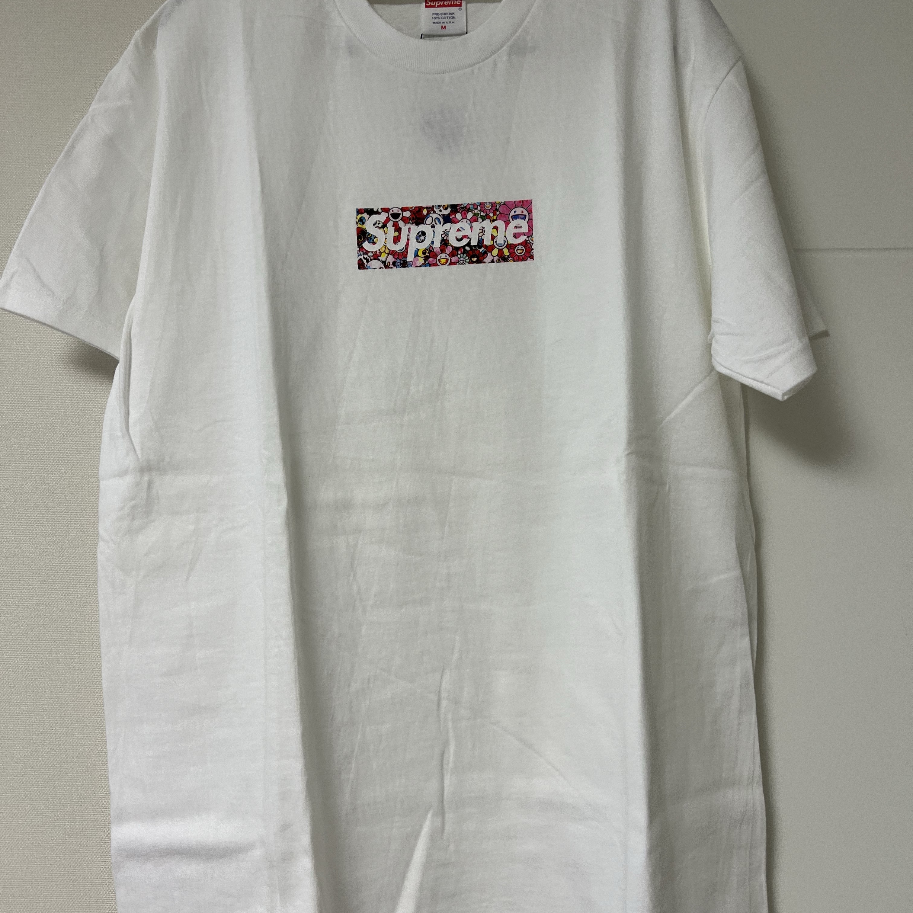 Supreme x Murakami Takashi COVID-19 Relief Box Logo T-Shirt White - 20SS 착용 스타일 - 2