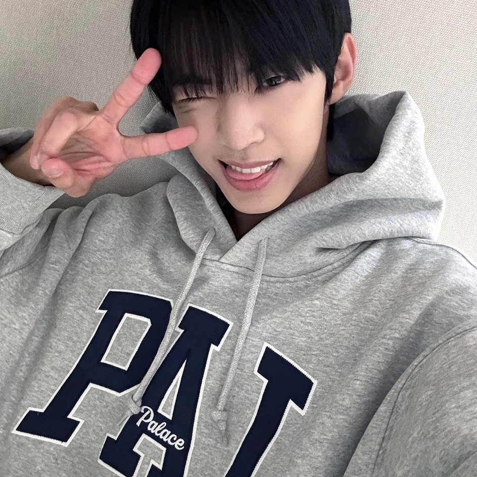 Palace x Gap Hood Grey - 24SS 착용 스타일 - 1