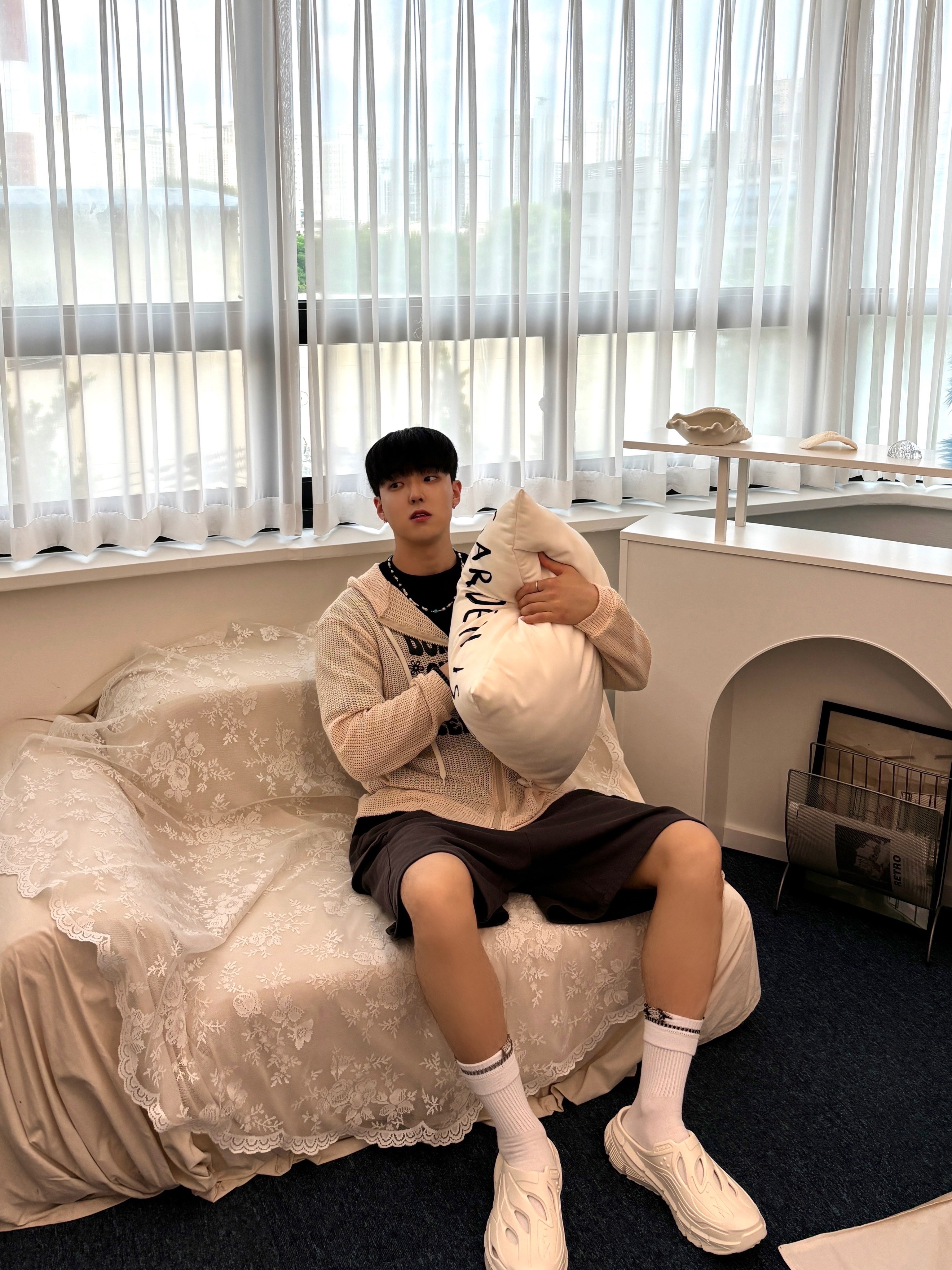 Reebok Zig Clog Cream 착용 스타일 - 3