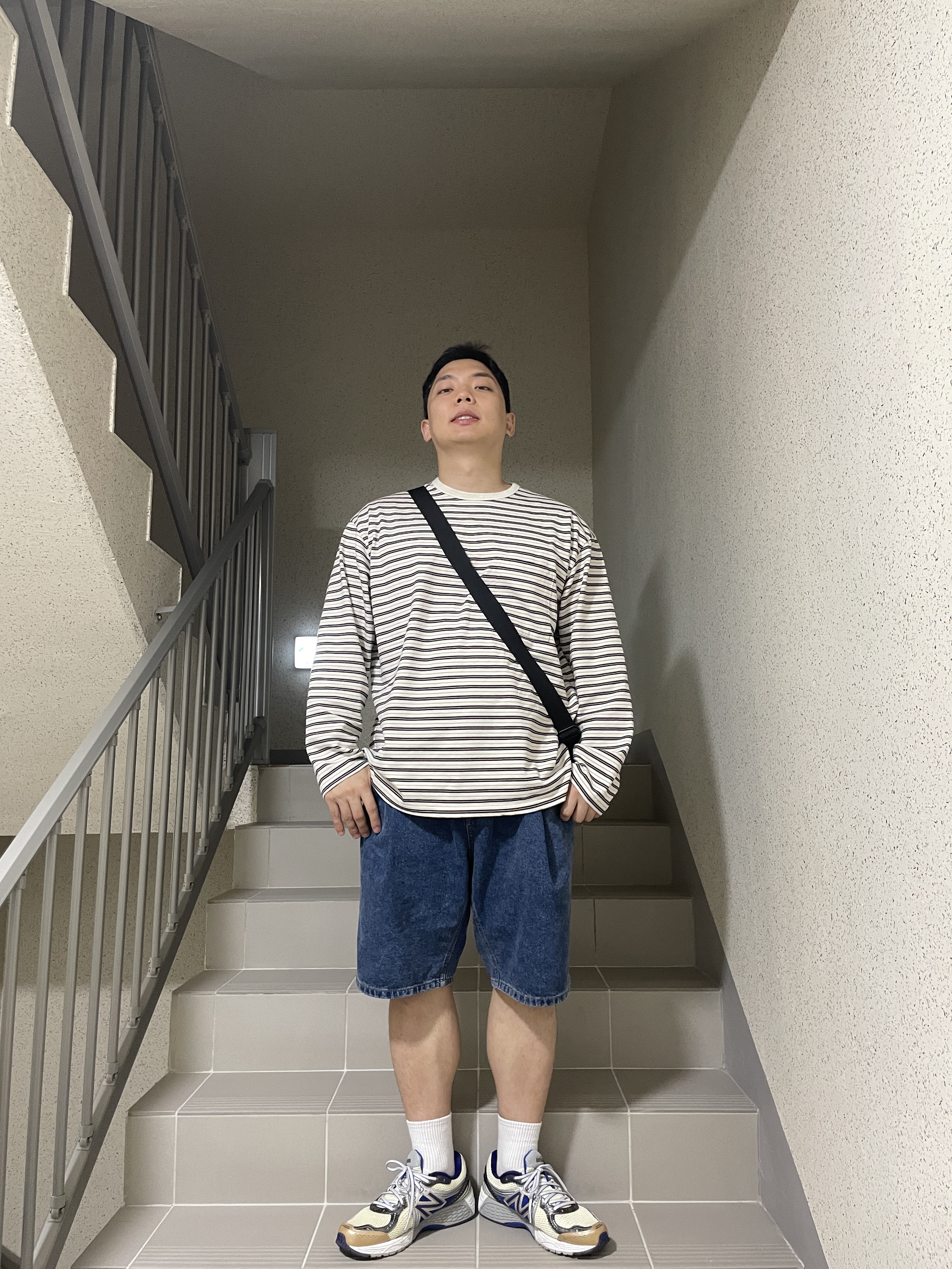 New Balance x Aime Leon Dore 860v2 Blue 착용 스타일 - 2