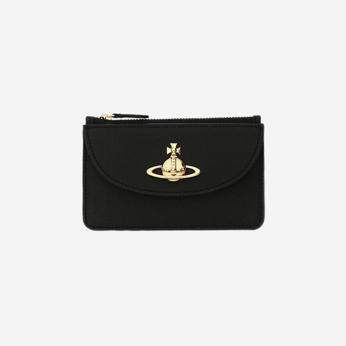 Vivienne Westwood Orb Plaque Card Holder Black 상세 이미지 1