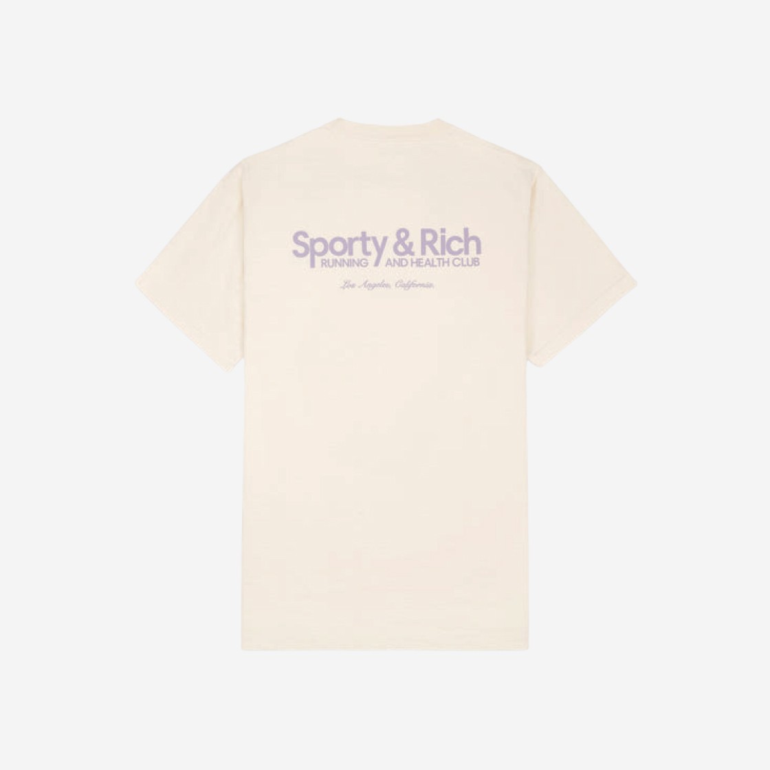 Sporty & Rich Club T-Shirt Cream Faded Lilac 상세 이미지 2