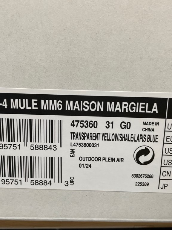 Salomon x MM6 Maison Margiela XT-4 Mule Transparent Yellow Shale 착용 스타일 - 5