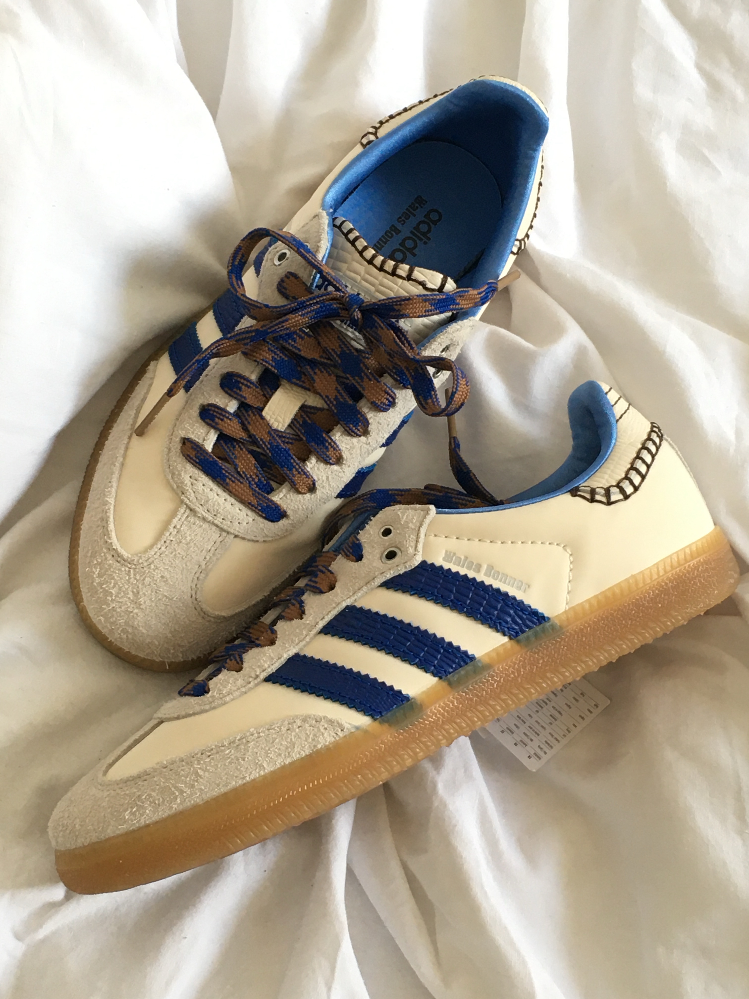 Adidas x Wales Bonner Samba Wonder Clay Royal Blue 착용 스타일 - 1