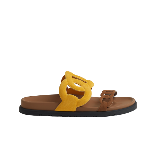 W) 에르메스 엑스트라 샌들 스웨이드 고트스킨 & 로즈 뻬를르 | Hermes