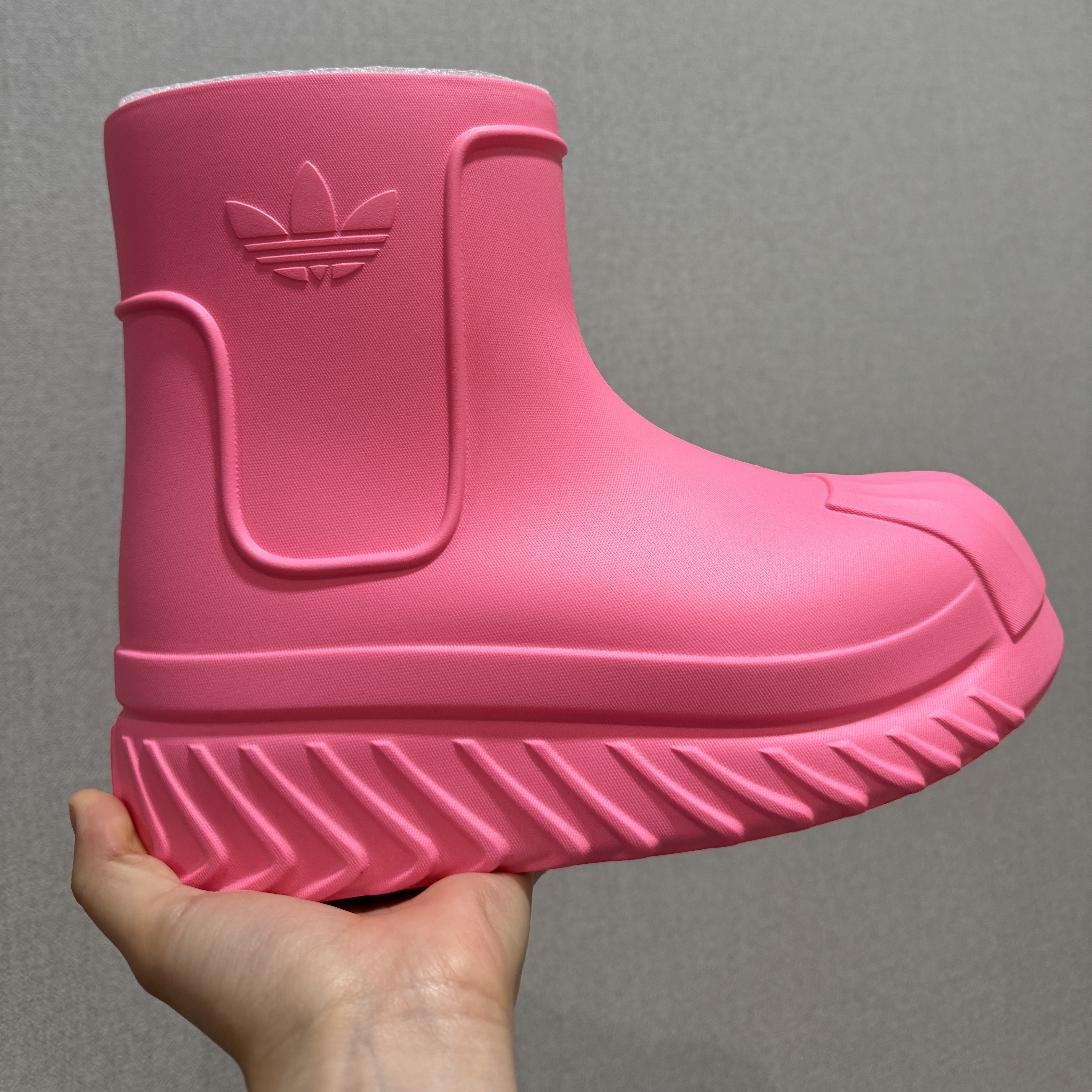 (W) Adidas Adifom Superstar Boot Pink 착용 스타일