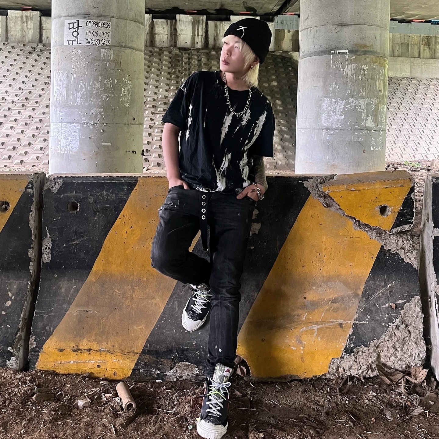 Nike x Readymade Blazer Mid Black 착용 스타일 - 5