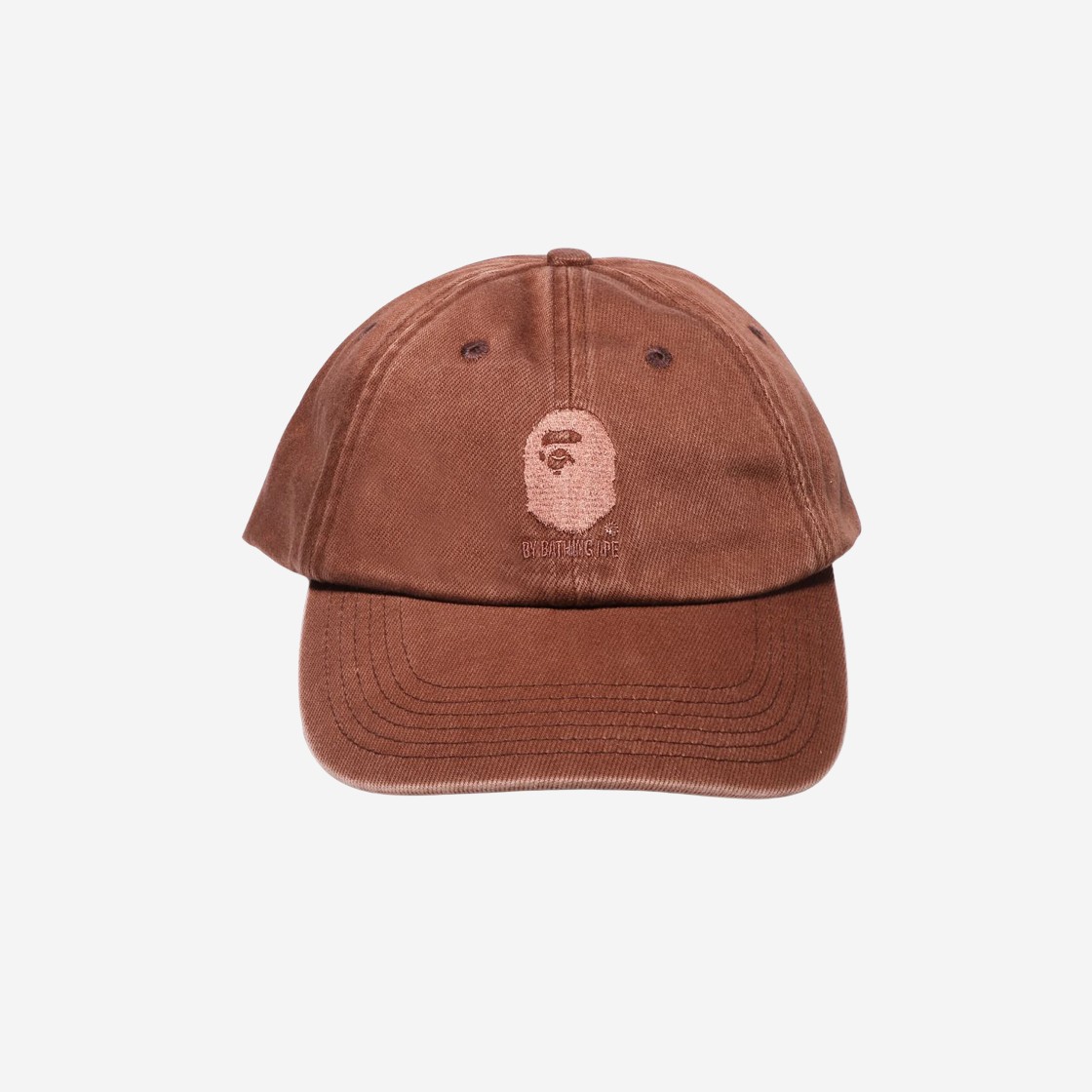 BAPE Ape Head Acid Wash Logo Cap Brown 상세 이미지 2