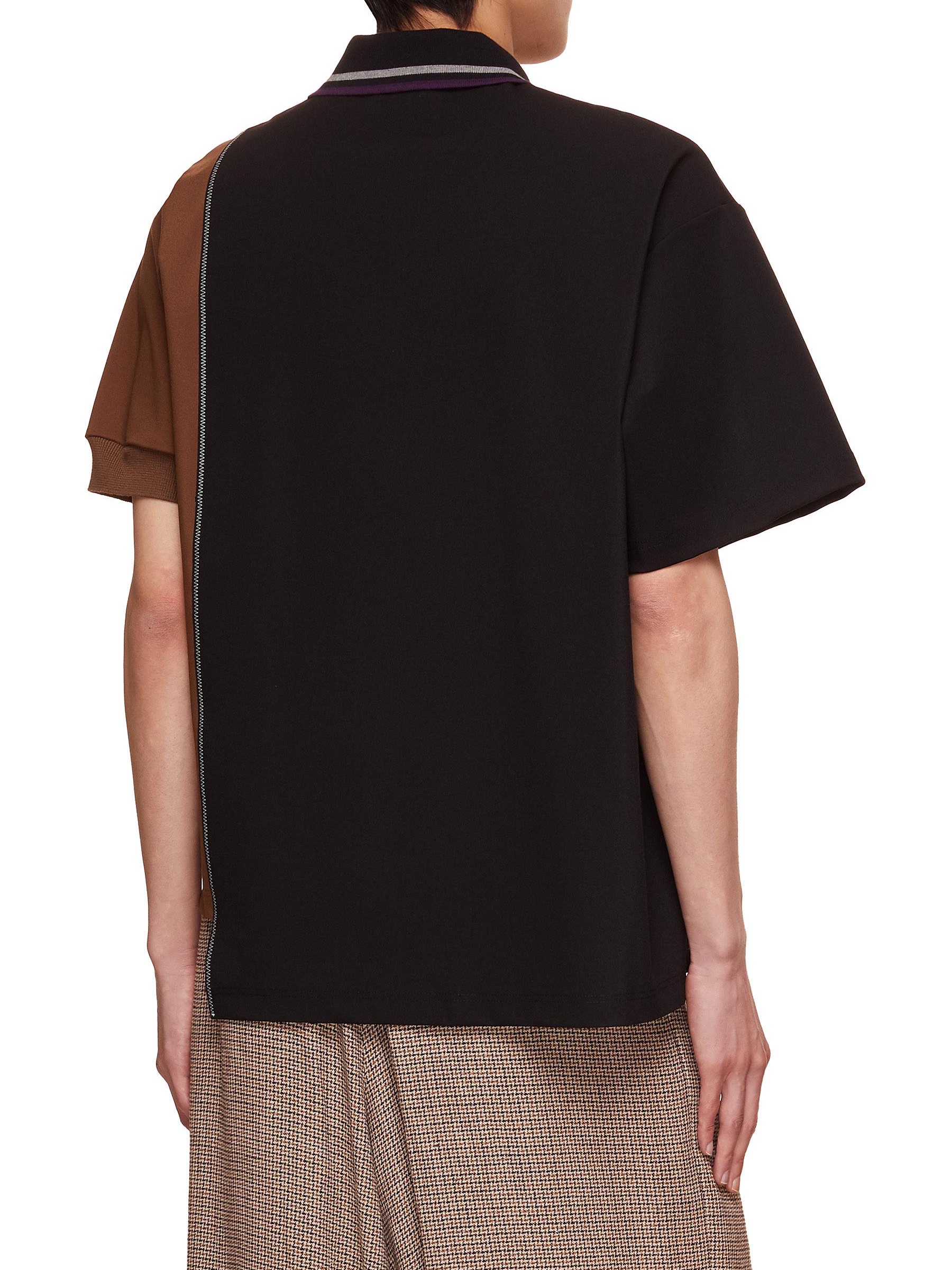 Kolor Beacon 24SS Polo Shirt Black 착용 스타일 - 3