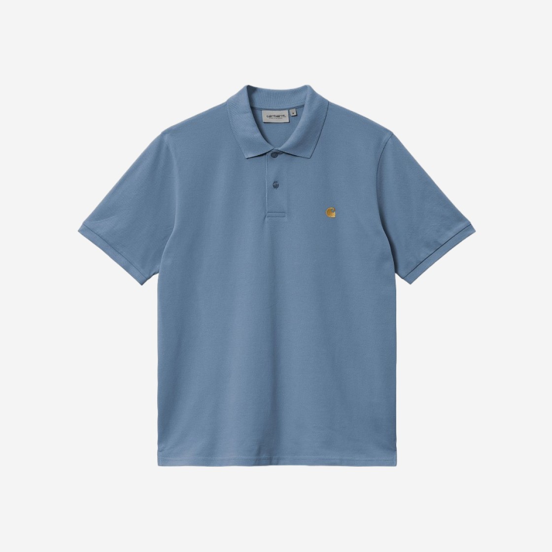 Carhartt WIP S/S Chase Pique Polo Sorrent Gold 상세 이미지 1