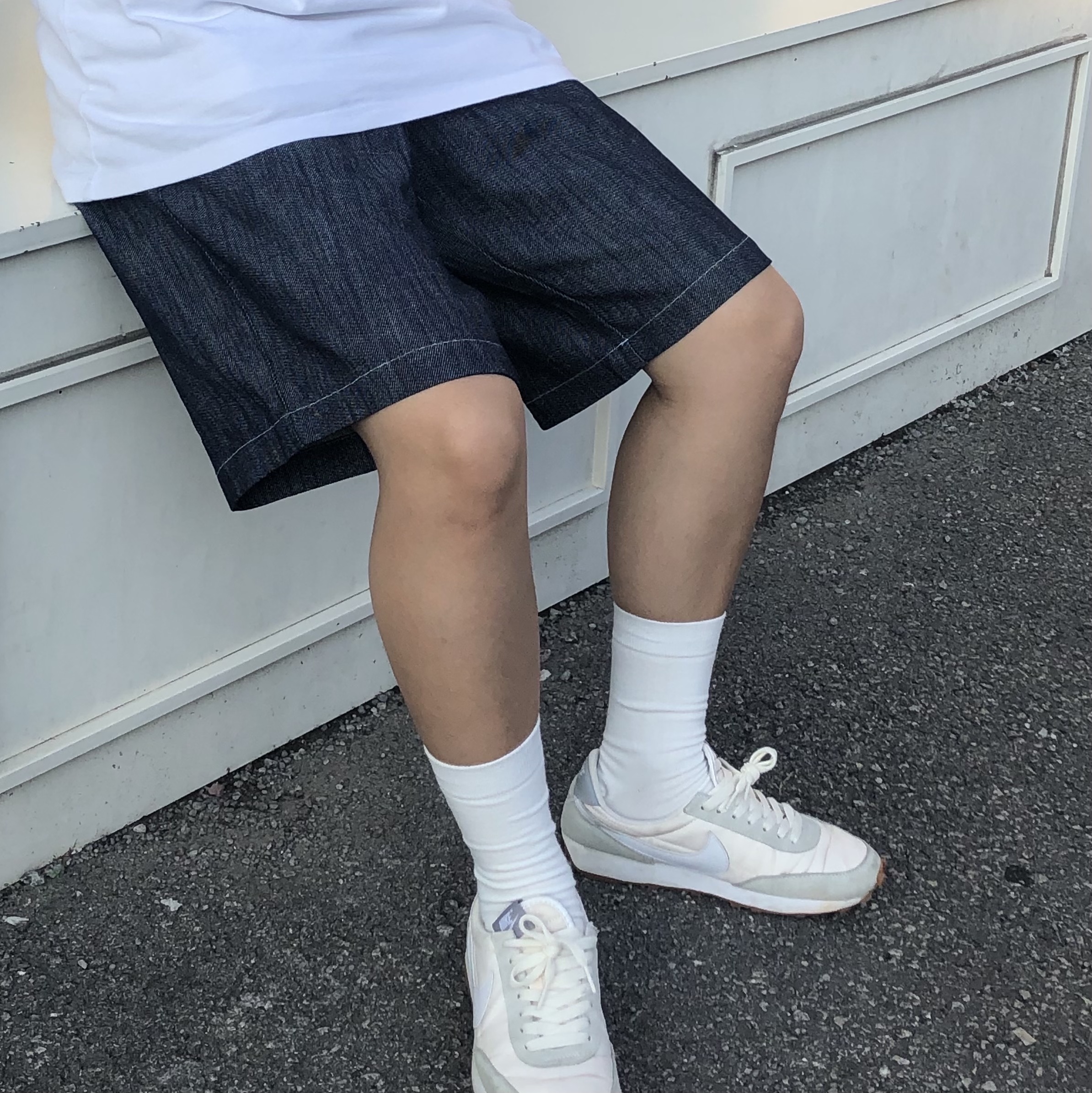 (W) Nike Daybreak Summit White 착용 스타일