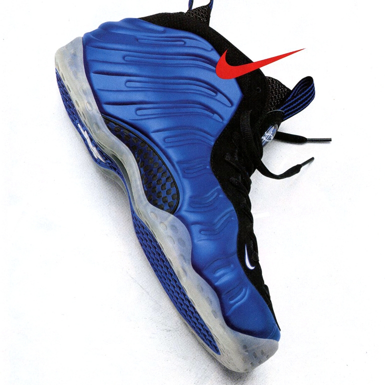 Nike Air Foamposite One Metallic Red, Nike Air Foamposite One International Blue 착용 스타일 - 5
