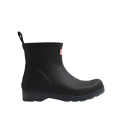 Hunter Play Short Translucent Sole Boots Black