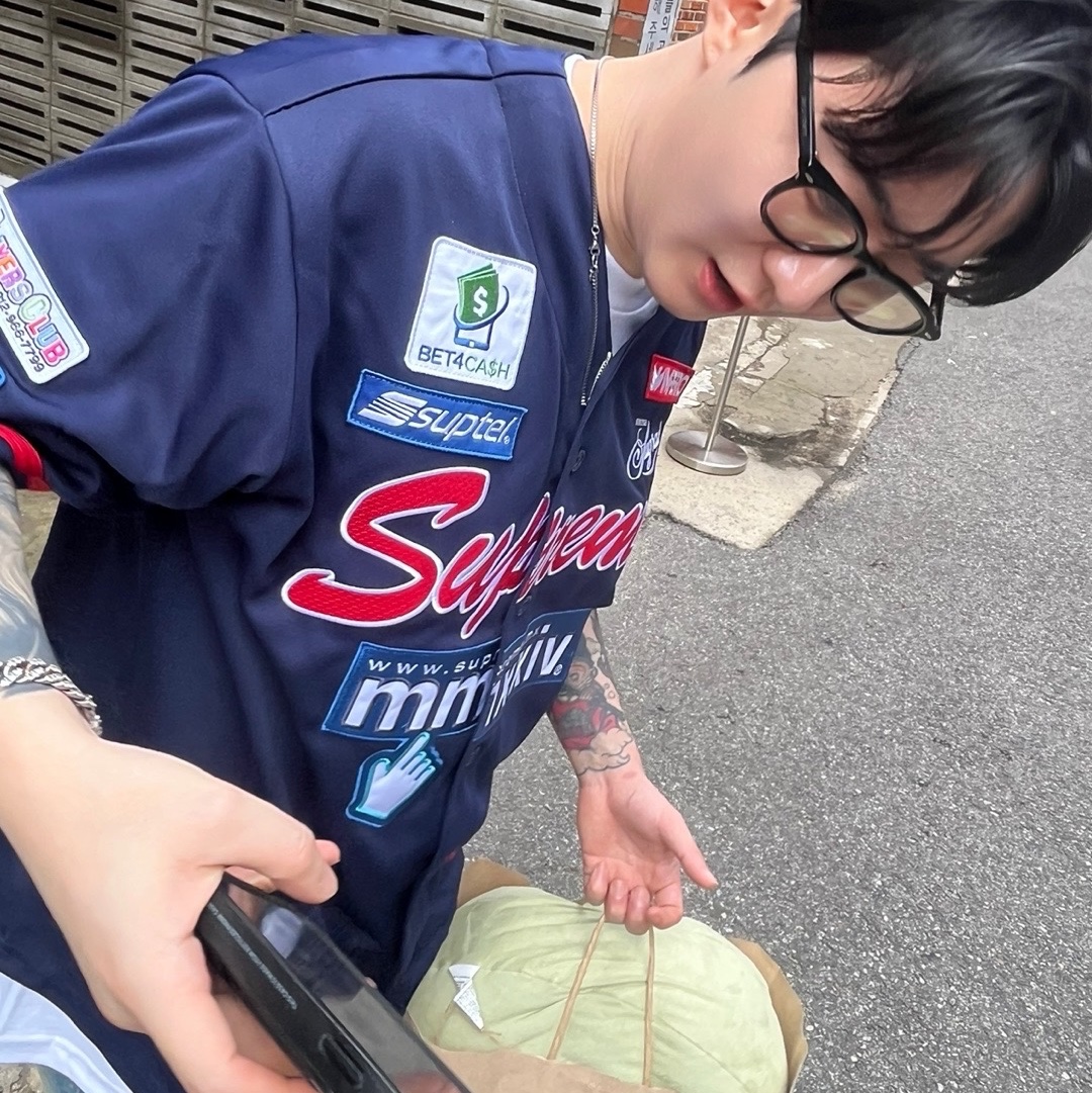 Supreme Chosen One Baseball Jersey Navy - 24SS 착용 스타일 - 1