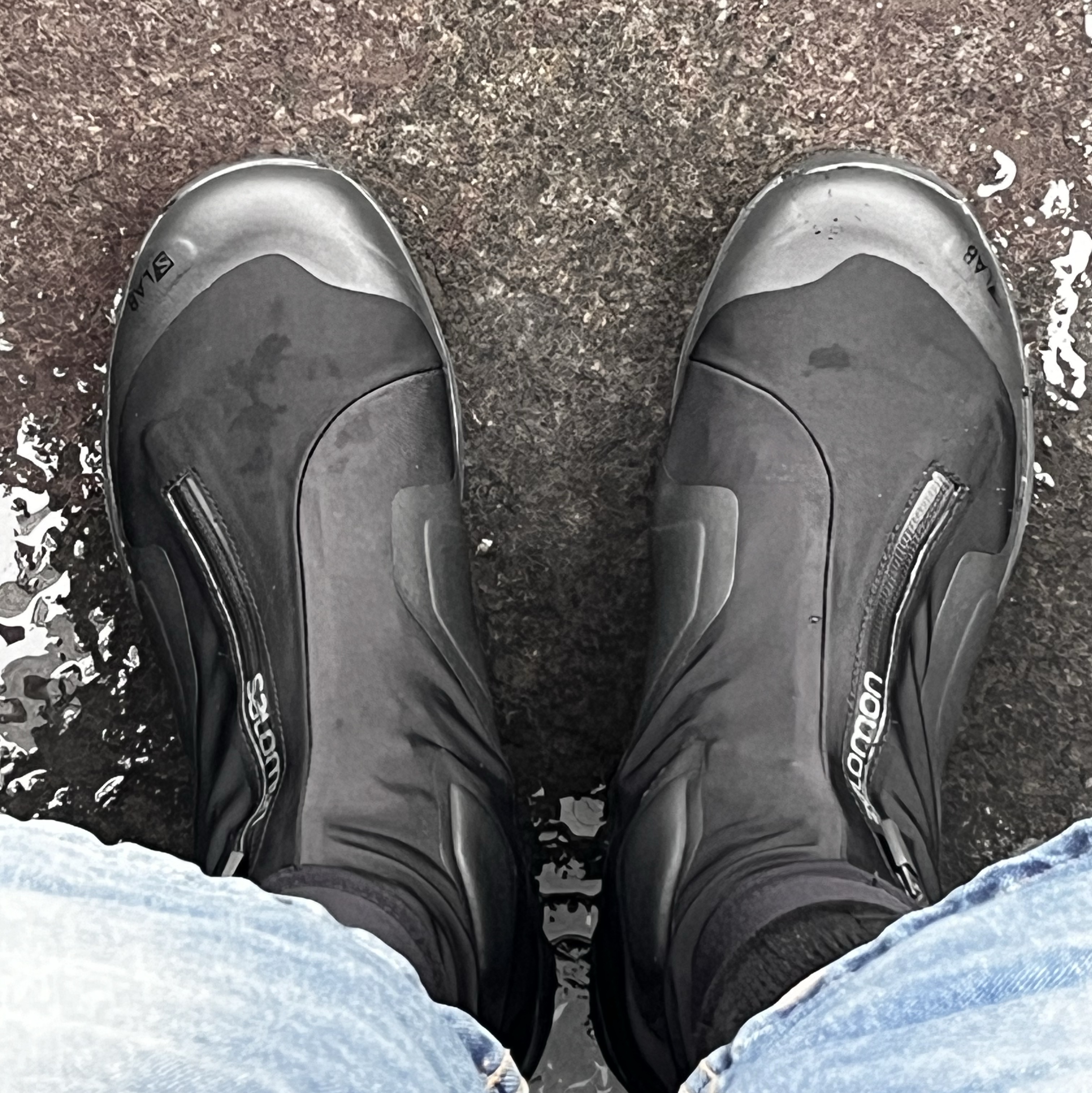 Salomon XA-Alpine 2 Black 착용 스타일
