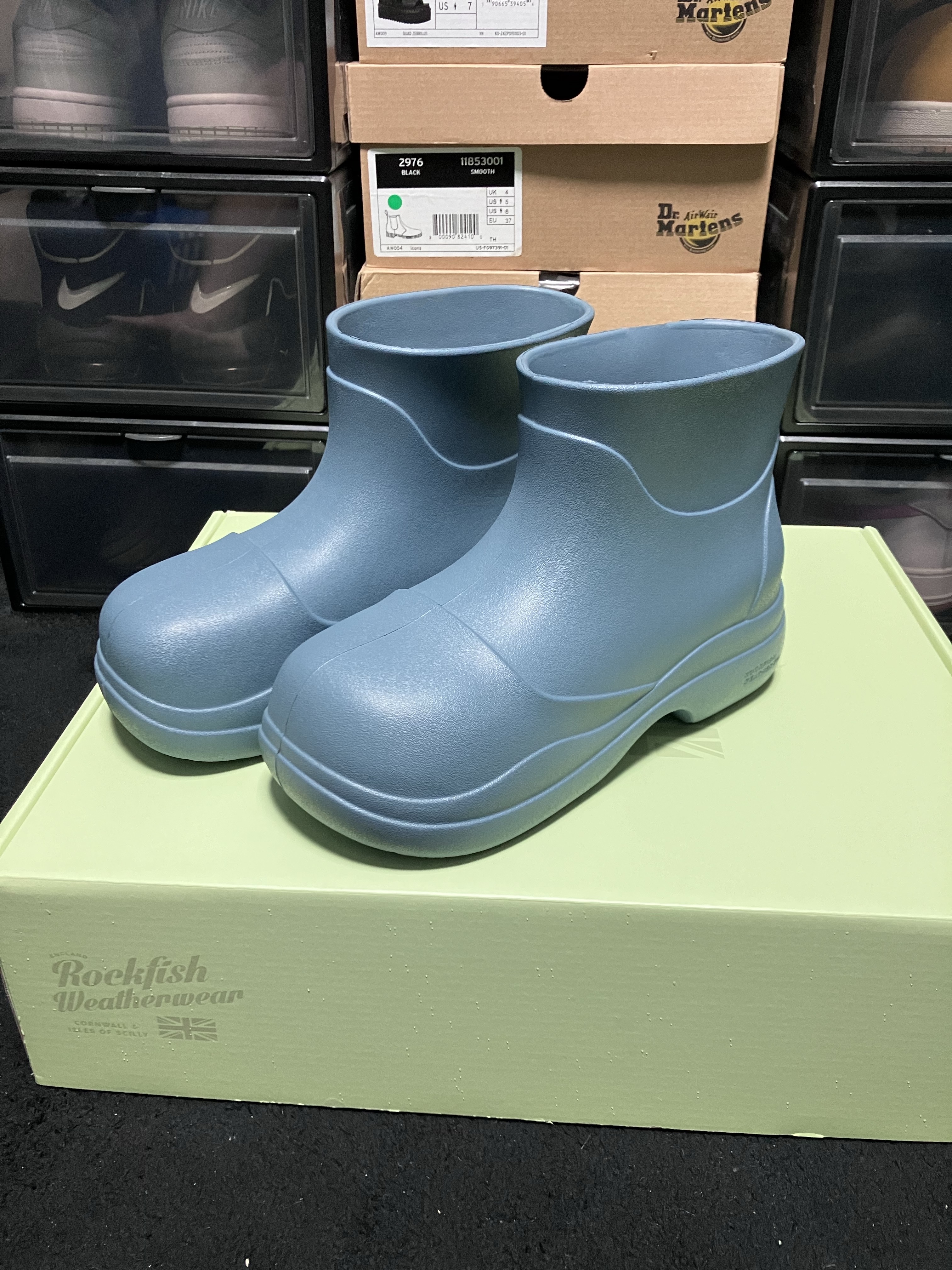(W) Rockfishweatherwear Hayden Boots Blue Grey 착용 스타일 - 1