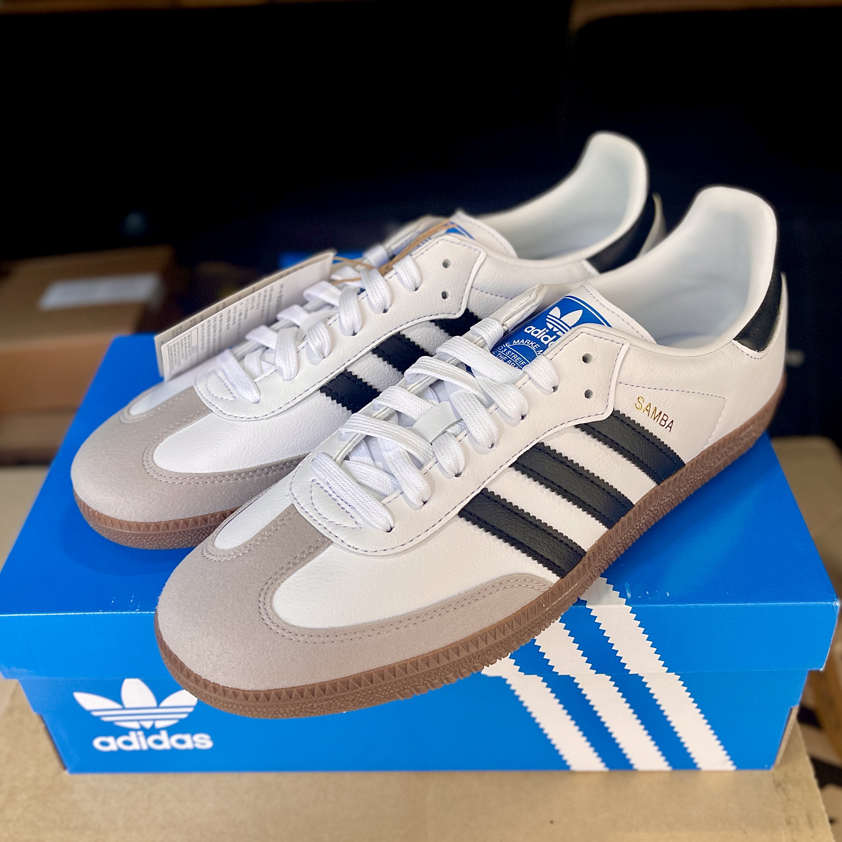 Adidas Samba Vegan White Black 착용 스타일 - 4