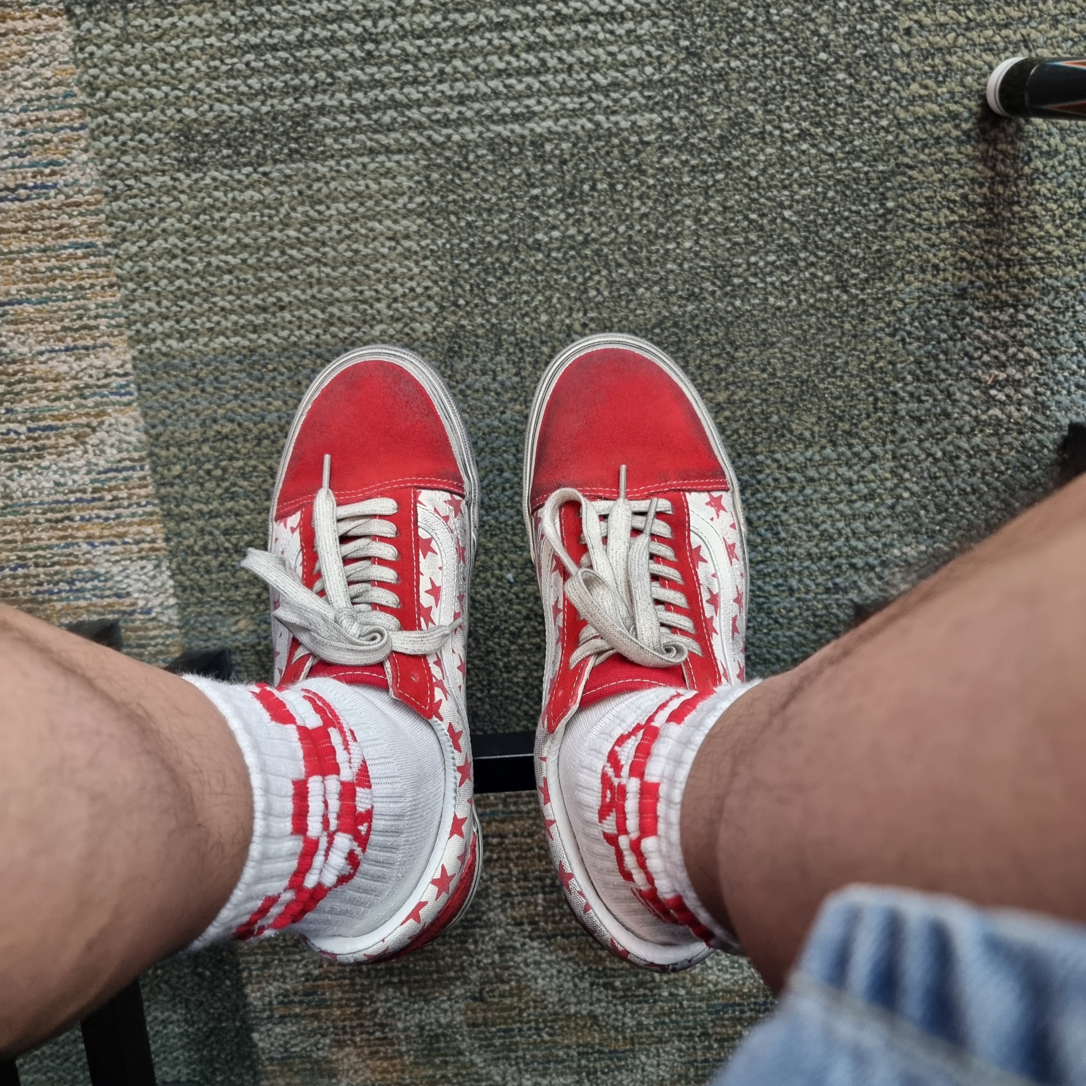 Vans Vault x Bianca Chandon Old Skool LX Stressed Red White 착용 스타일