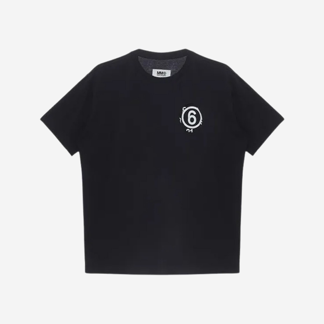 MM6 Maison Margiela Numerical Logo T-Shirt Black 상세 이미지 1