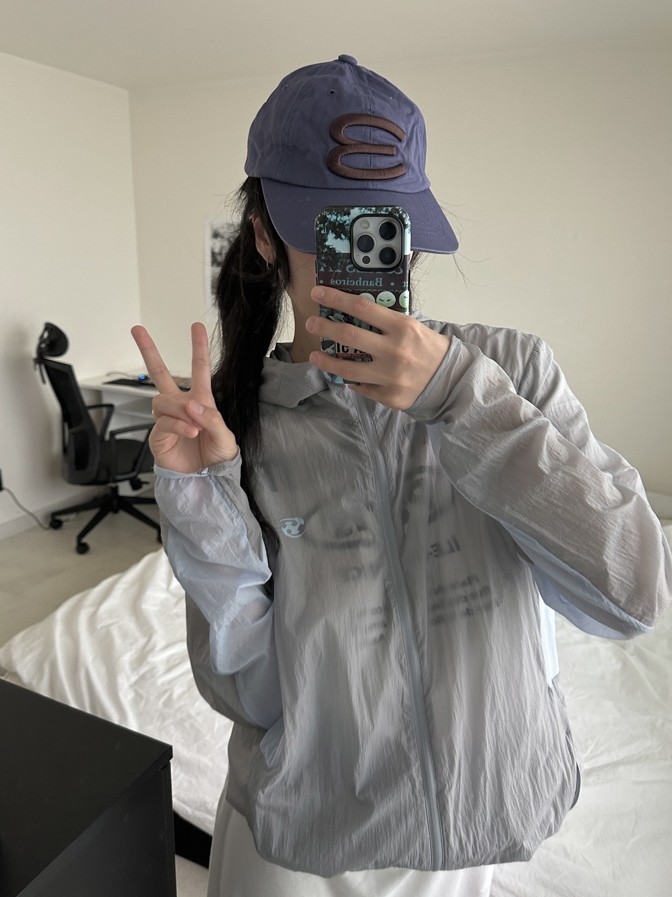 Sansan Gear Air Dash Jacket Light Grey - 24SS 착용 스타일 - 1