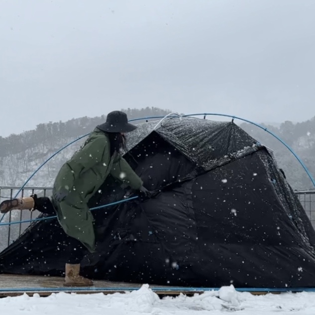 Helinox Nona Dome 4.0 Black 착용 스타일 - 3